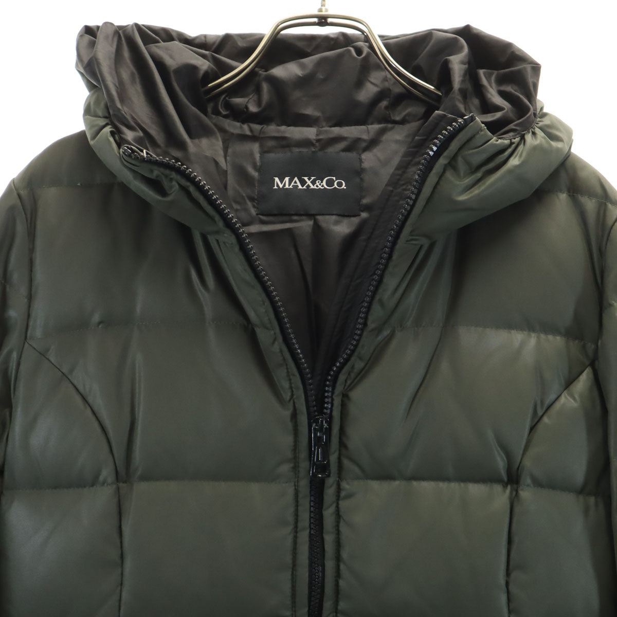 MAX&CO マックスアンドコー ダウンコート 42 オリーブ系 マックスマーラ レディース