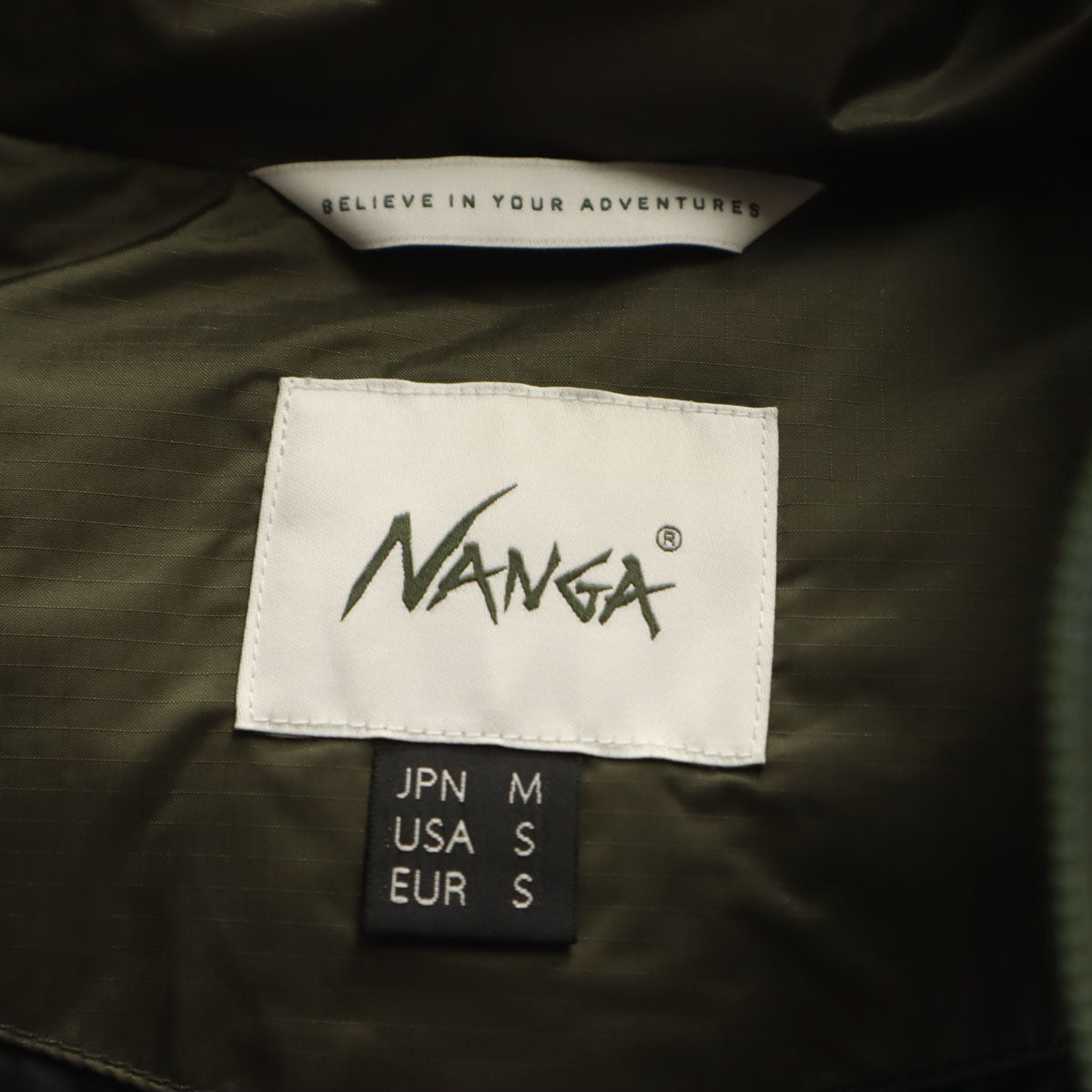 NANGA ナンガ 日本製 ダウンジャケット M カーキ メンズ