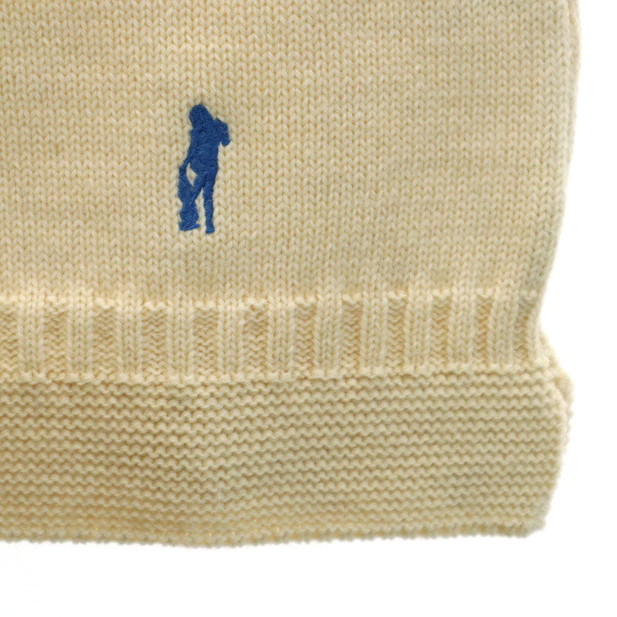 HYSTERIC GLAMOUR ヒステリックグラマー 英国製 TIMES刺繍 長袖 ガンジー セーター M アイボリー ニット メンズ