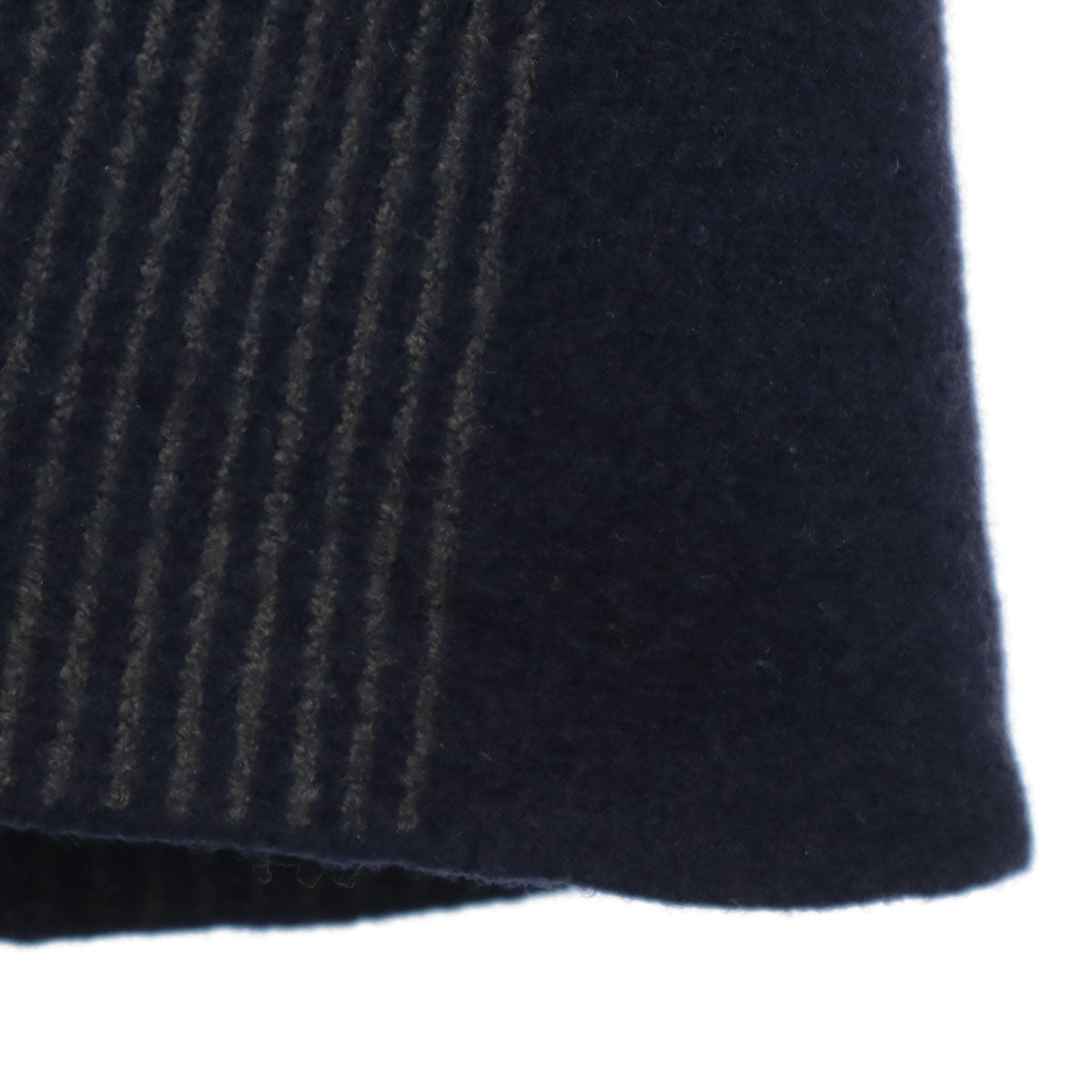 ARMANI COLLEZIONI アルマーニコレッツォーニ イタリア製 ストライプ柄 長袖 ニット 50 ネイビー メンズ