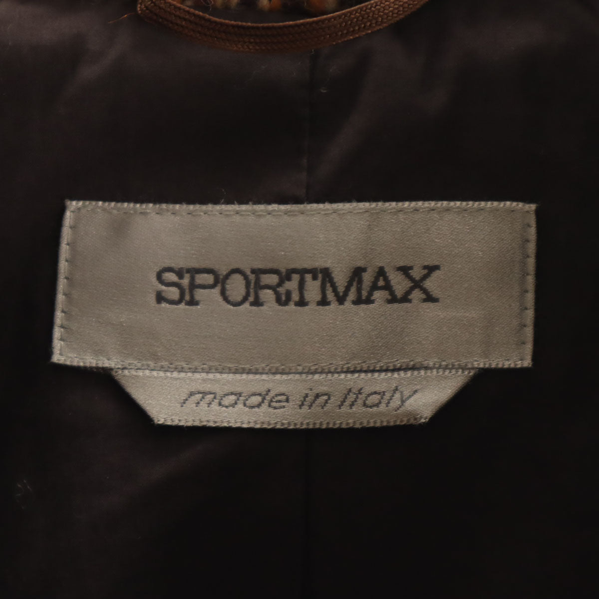 SPORTMAX スポーツマックス イタリア製 ツイードジャケット 38 マルチ マックスマーラ レディース
