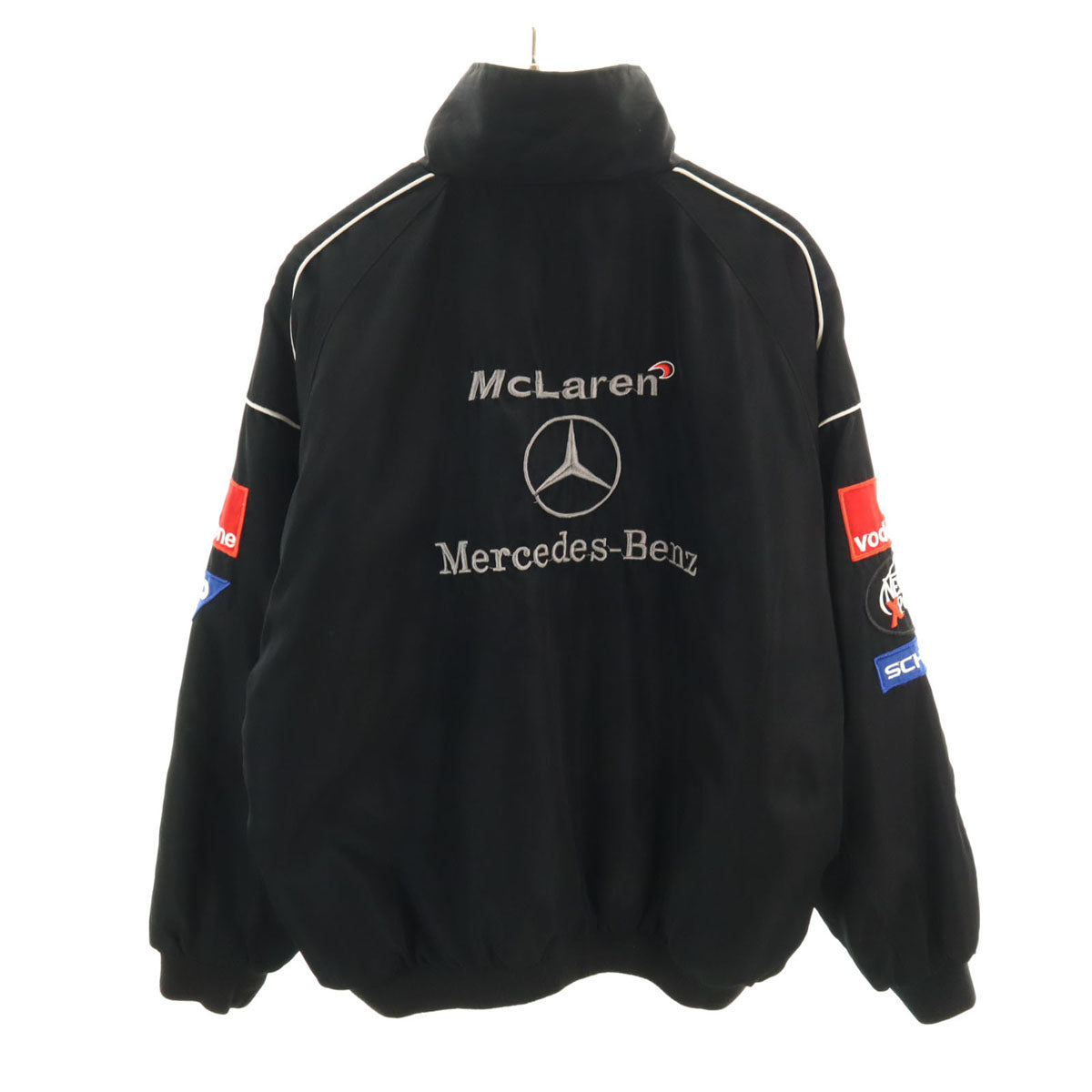 Mercedes-Benz メルセデス ベンツ 企業モノ刺繍 レーシング 中綿ジャケット XL ブラック メンズ