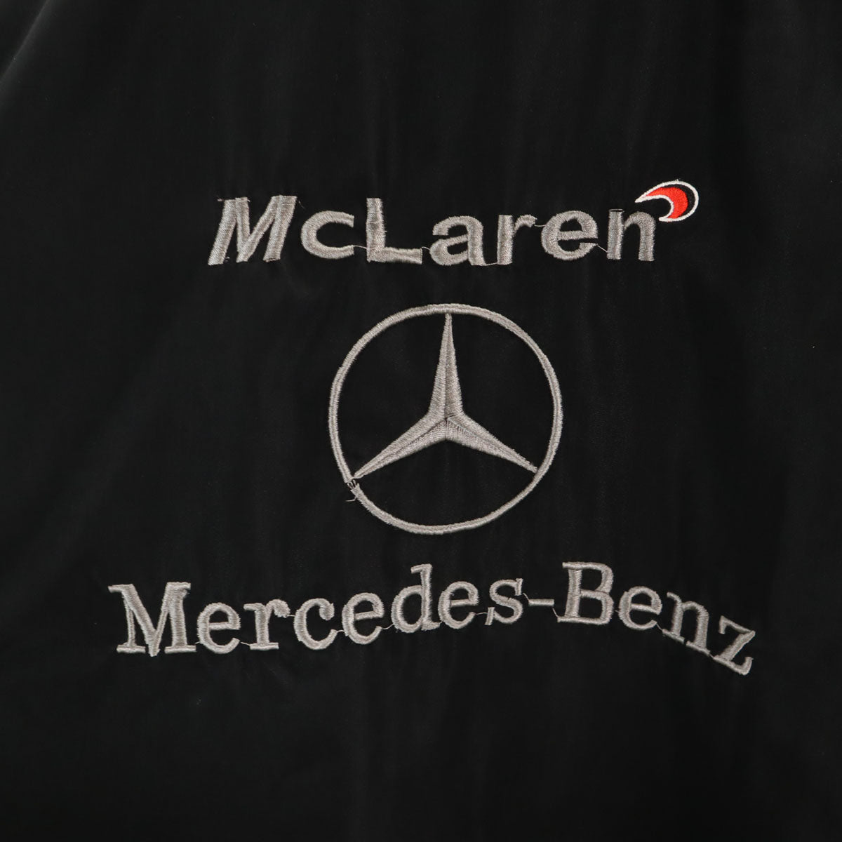 Mercedes-Benz メルセデス ベンツ 企業モノ刺繍 レーシング 中綿ジャケット XL ブラック メンズ