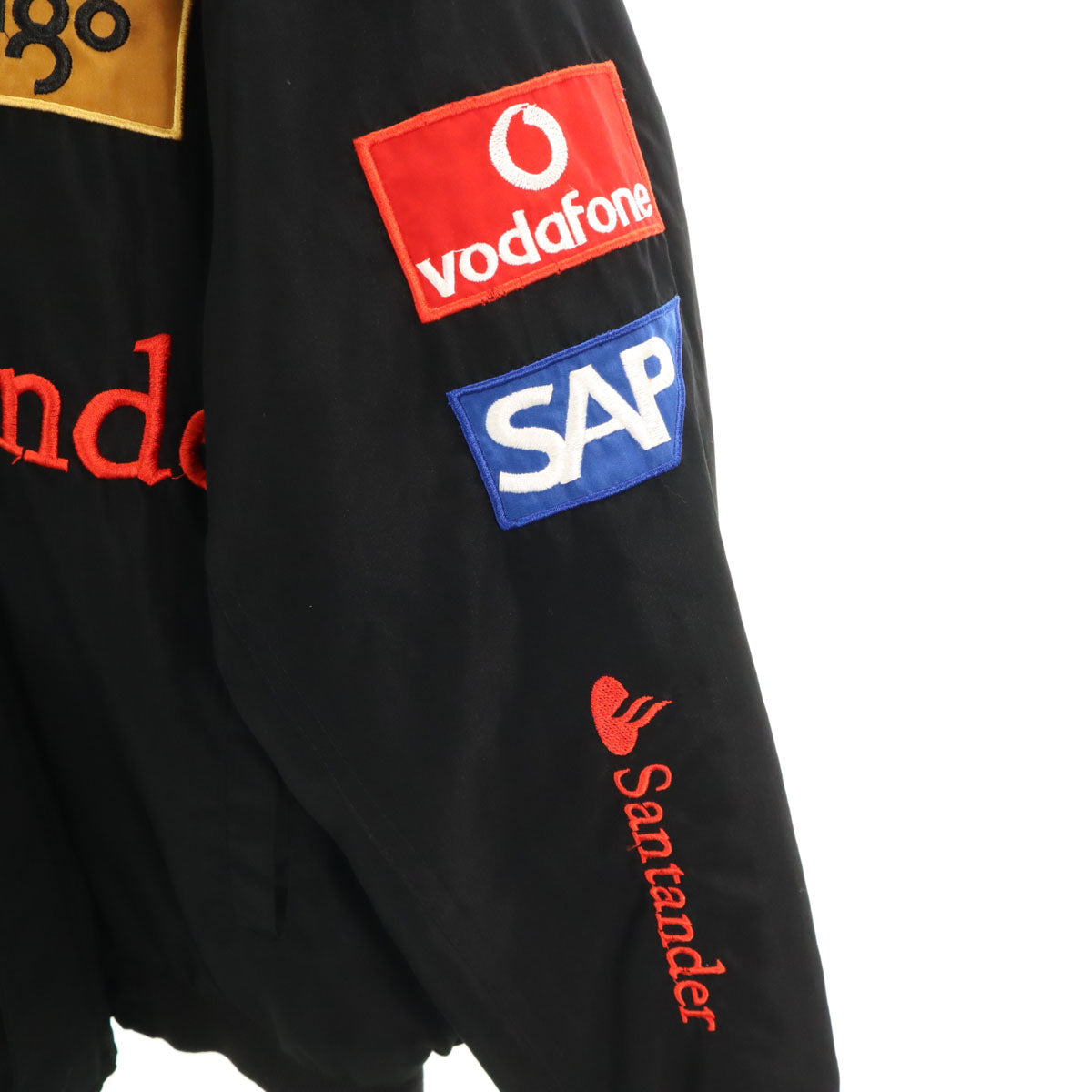 Mercedes-Benz メルセデス ベンツ 企業モノ刺繍 レーシング 中綿ジャケット XL ブラック メンズ