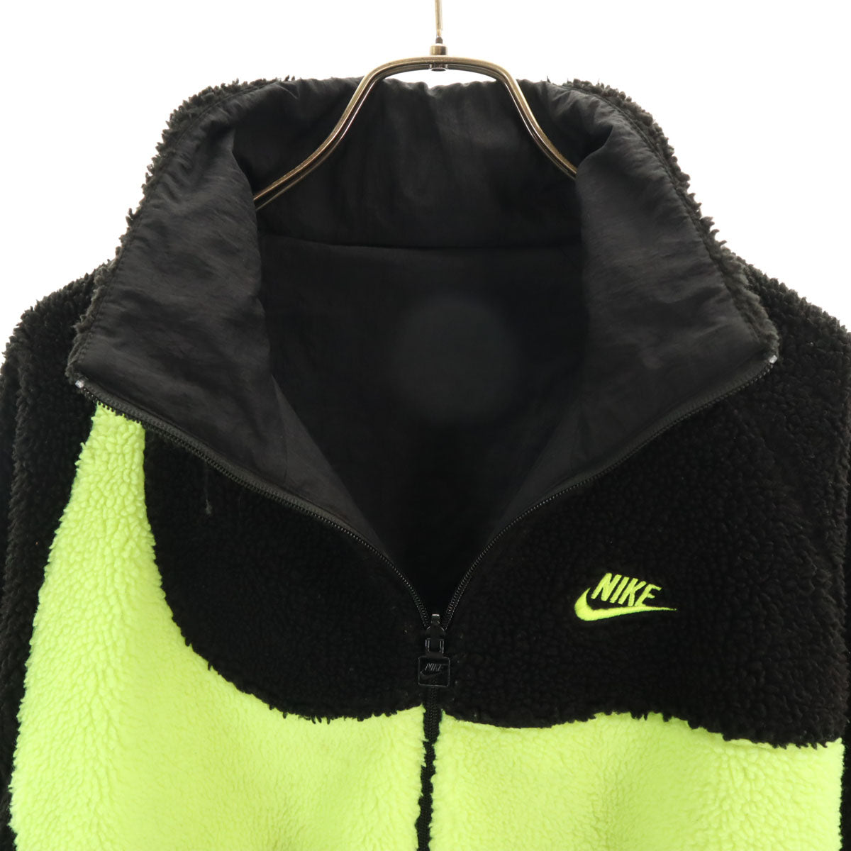 NIKE ナイキ ビッグスウッシュ リバーシブル ボアジャケット L ブラック メンズ