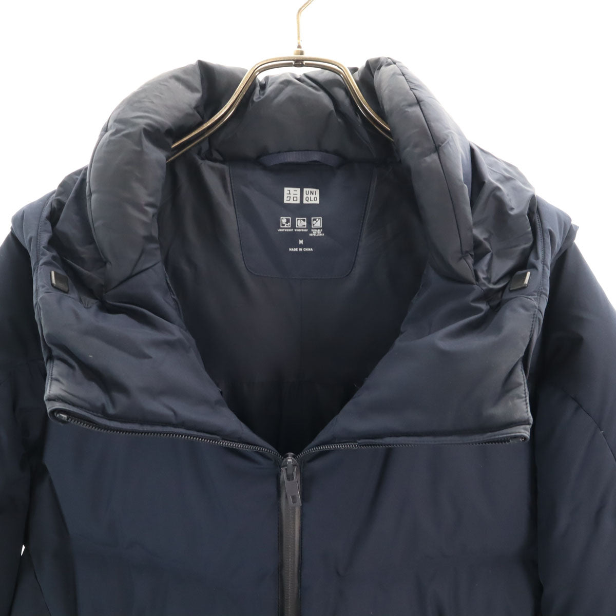 UNIQLO ユニクロ シームレス ダウンジャケット M ネイビー メンズ