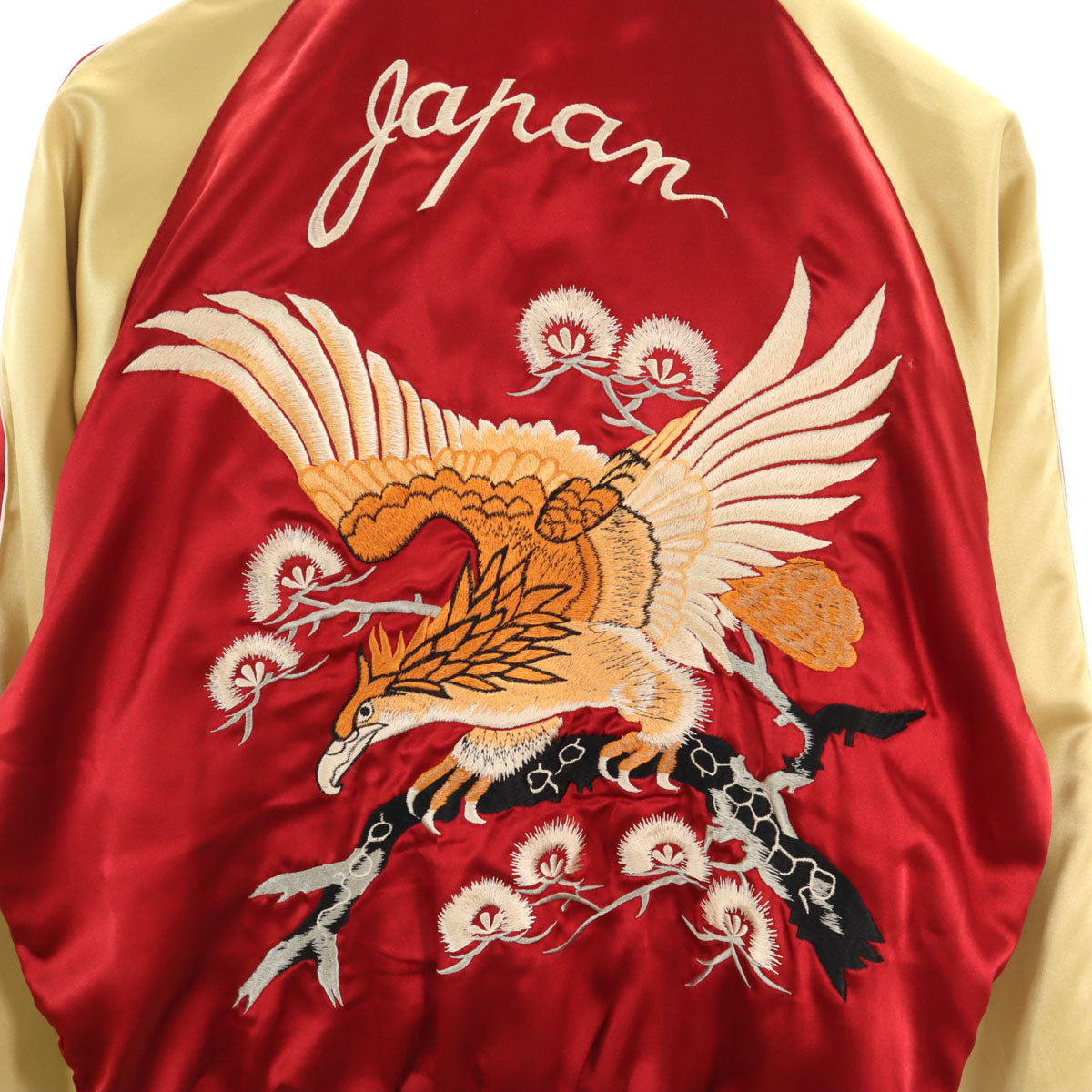 東洋エンタープライズ テーラー東洋 M品番 沖縄マップ 鷹刺繍 リバーシブル スカジャン M シャンパンゴールド M18425 メンズ