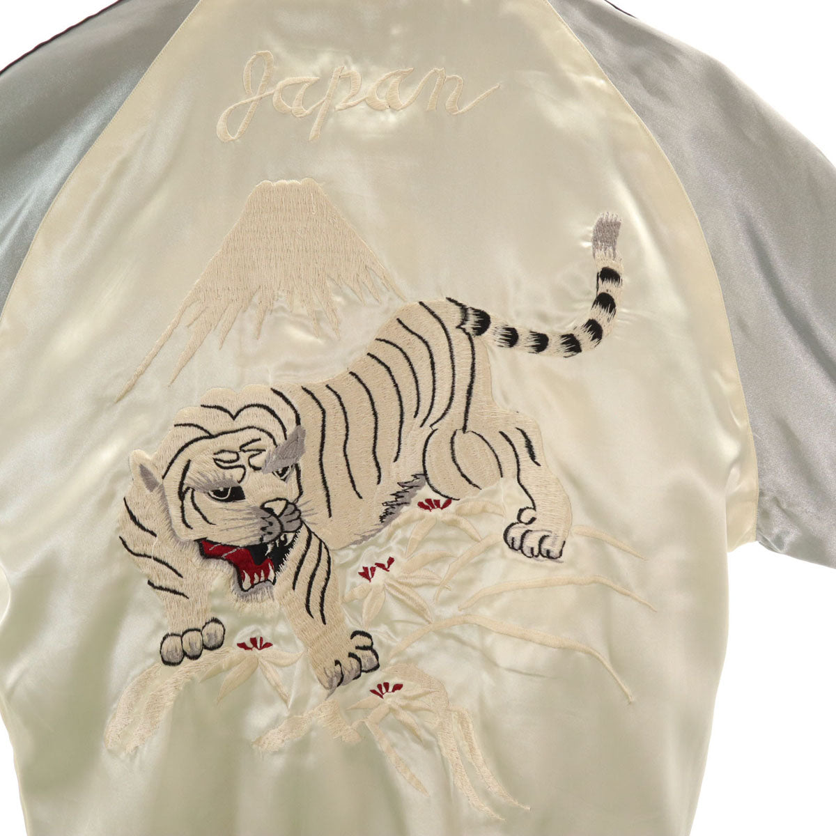 東洋エンタープライズ テーラー東洋 虎 龍 ドクロ刺繍 リバーシブル スカジャン M アイボリー TT10841 メンズ