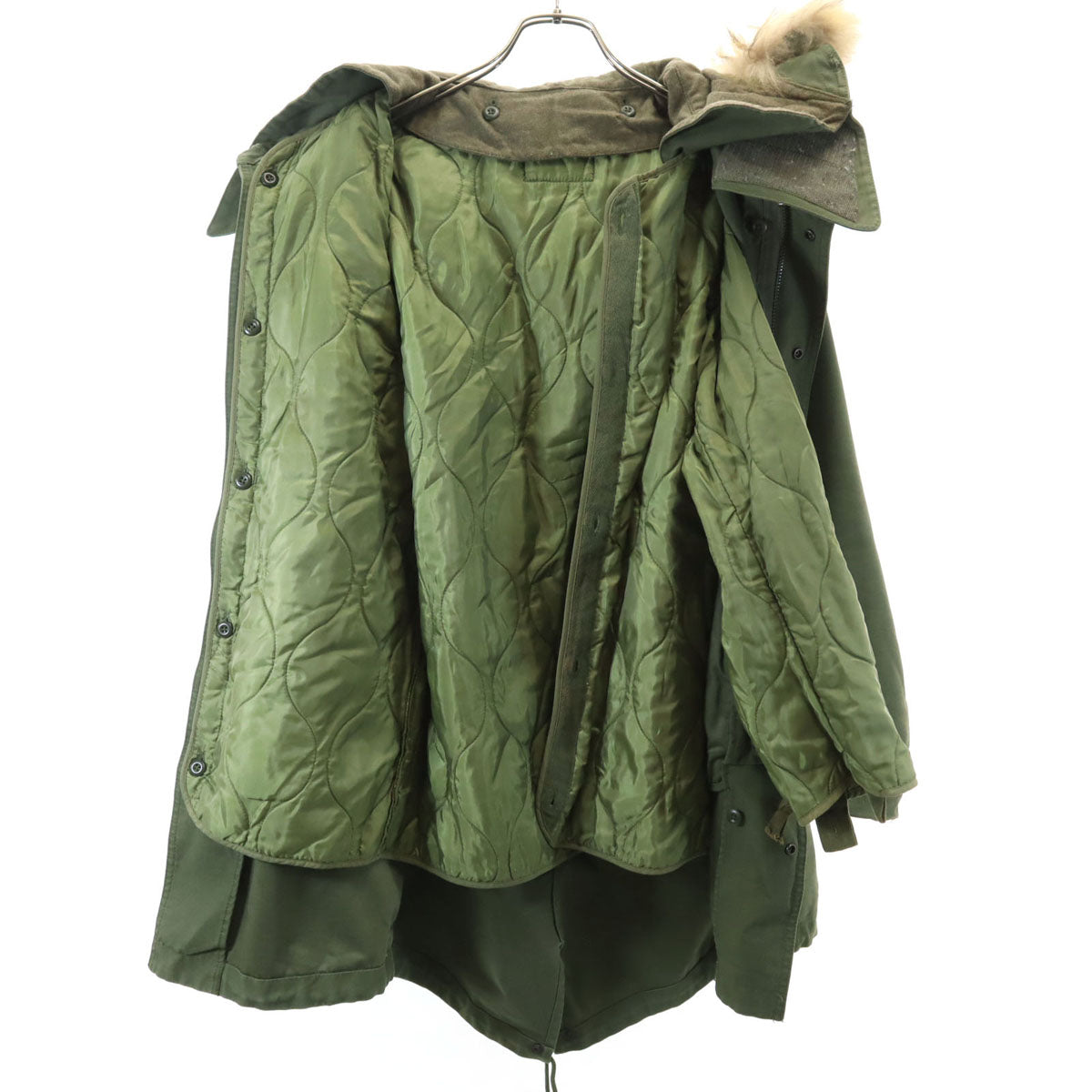 monkey time UNITED ARROWS モンキータイムユナイテッドアローズ モッズコート S カーキ ライナー付き メンズ