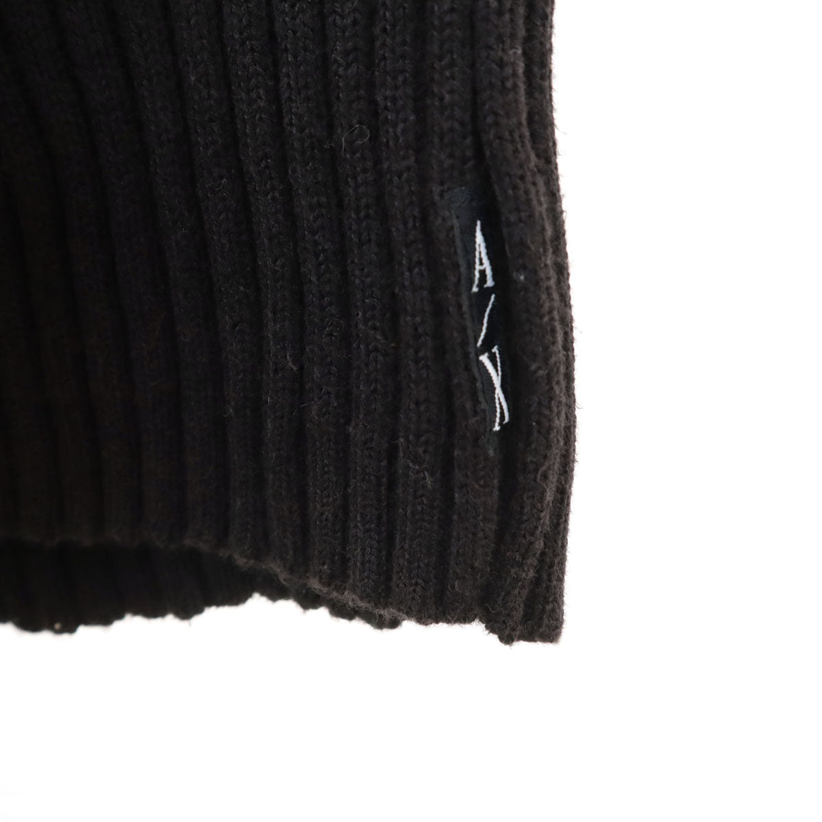 ARMANI EXCHANGE アルマーニエクスチェンジ 90s オールド 長袖 リブ ニット L ブラック セーター レディース