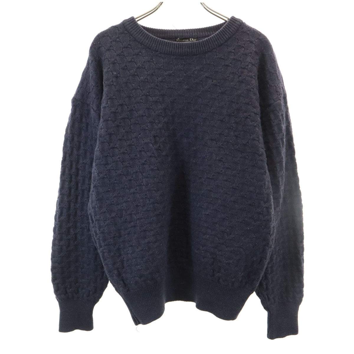Christian Dior MONSIEUR クリスチャンディオール ムッシュ 90s オールド 長袖 セーター M ネイビー ニット メンズ