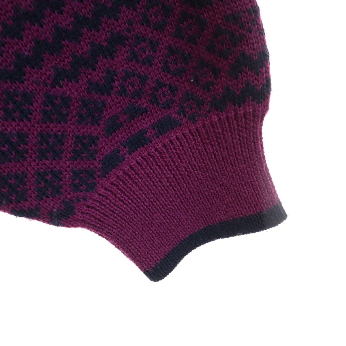 Christian Dior SPORTS クリスチャンディオールスポーツ 90s オールド 総柄 長袖 ニット パーカー L パープル セーター レディース