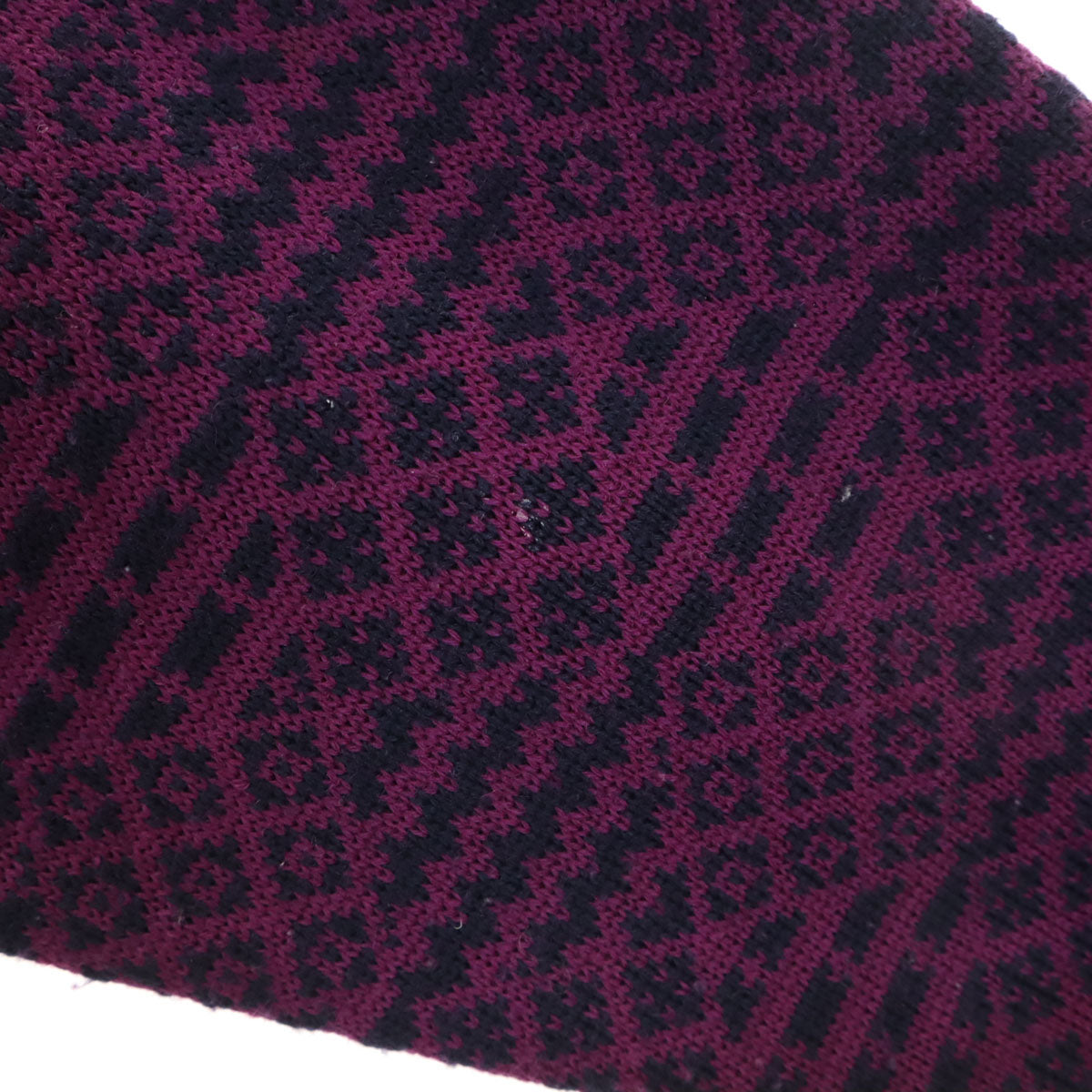 Christian Dior SPORTS クリスチャンディオールスポーツ 90s オールド 総柄 長袖 ニット パーカー L パープル セーター レディース