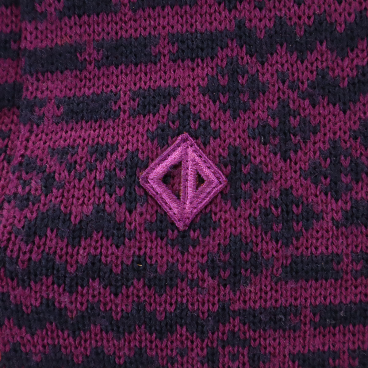 Christian Dior SPORTS クリスチャンディオールスポーツ 90s オールド 総柄 長袖 ニット パーカー L パープル セーター レディース