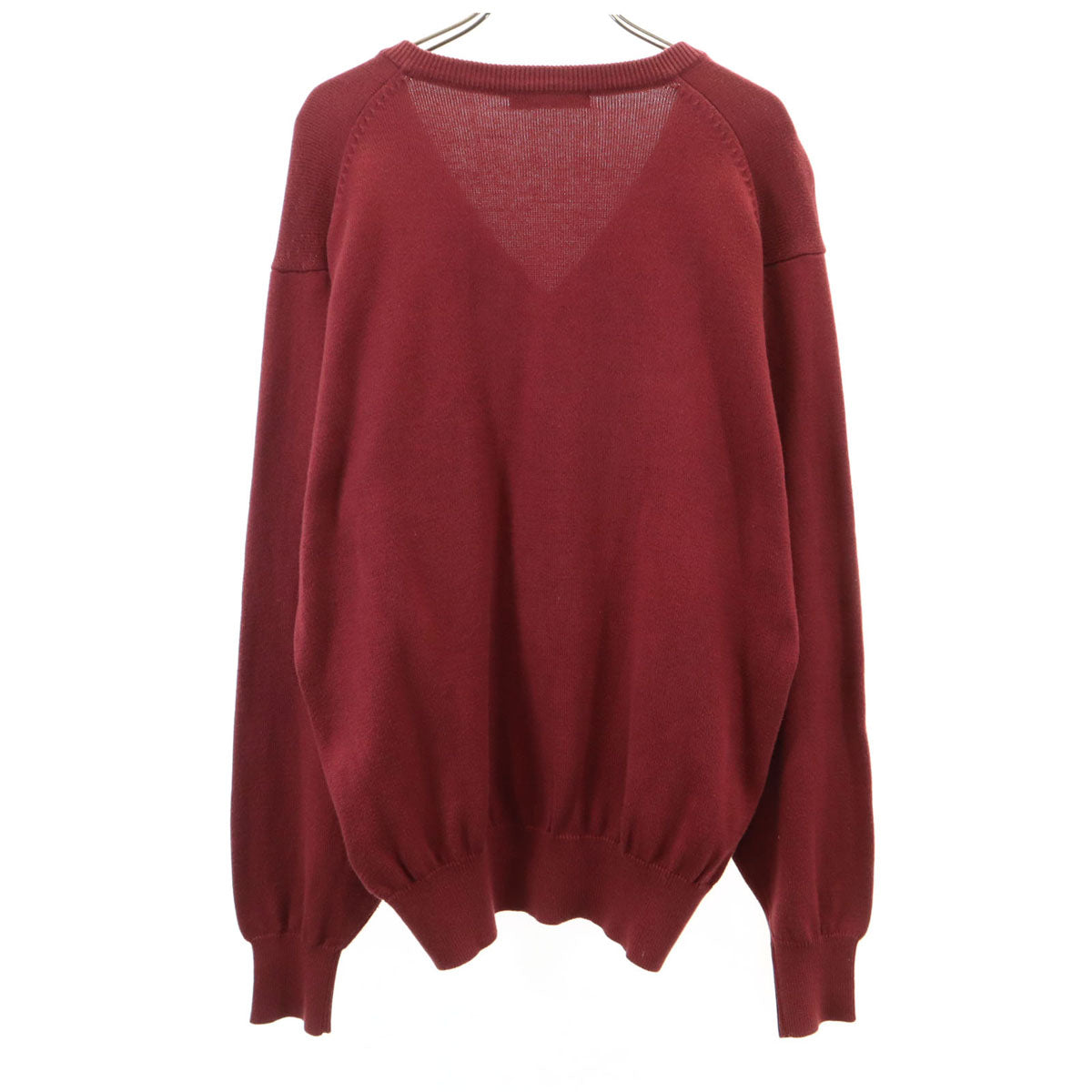 Christian Dior SPORTS クリスチャンディオールスポーツ 90s オールド 長袖 Vネック ニット M ボルドー セーター メンズ