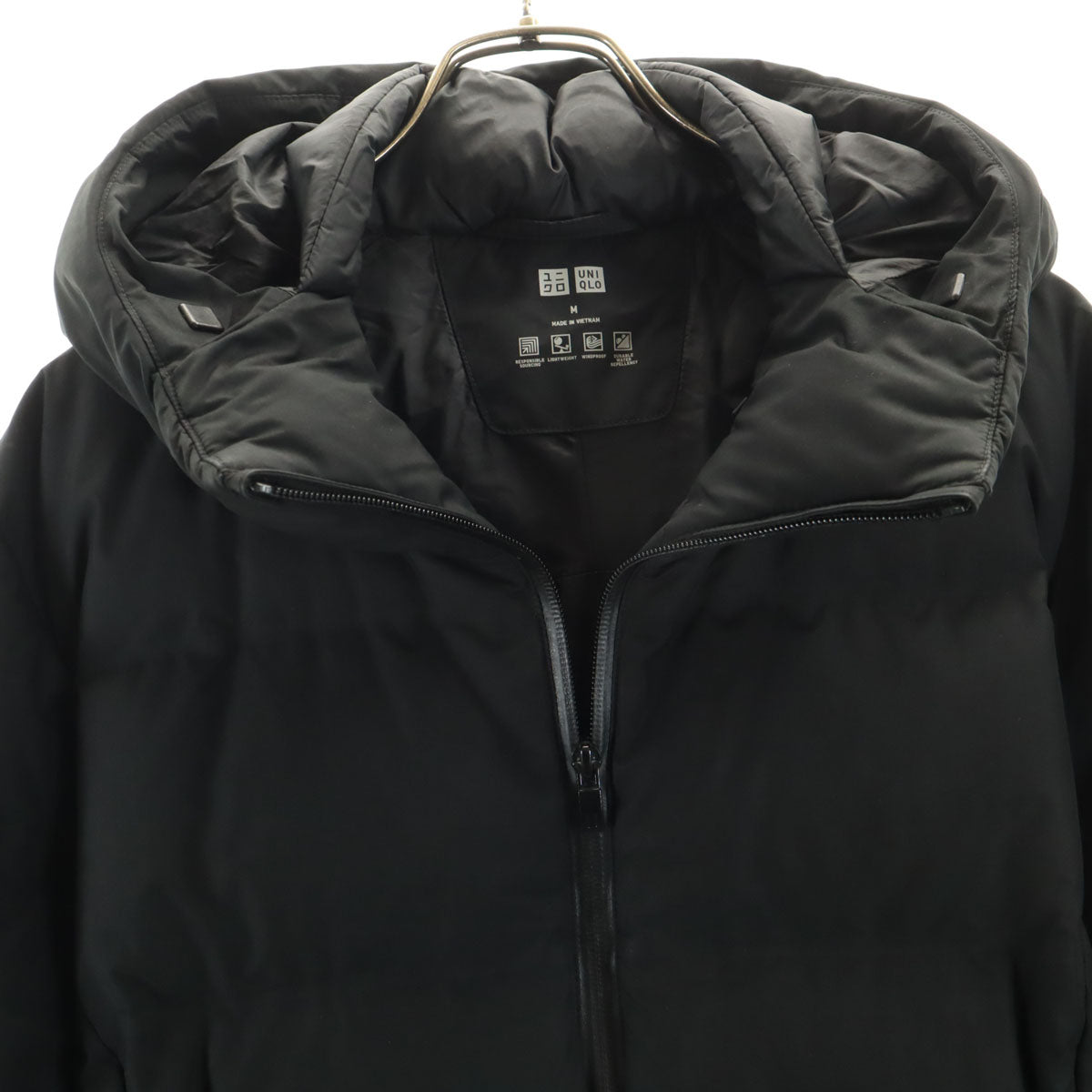 UNIQLO ユニクロ シームレス ダウンジャケット M ブラック 3Dカット メンズ