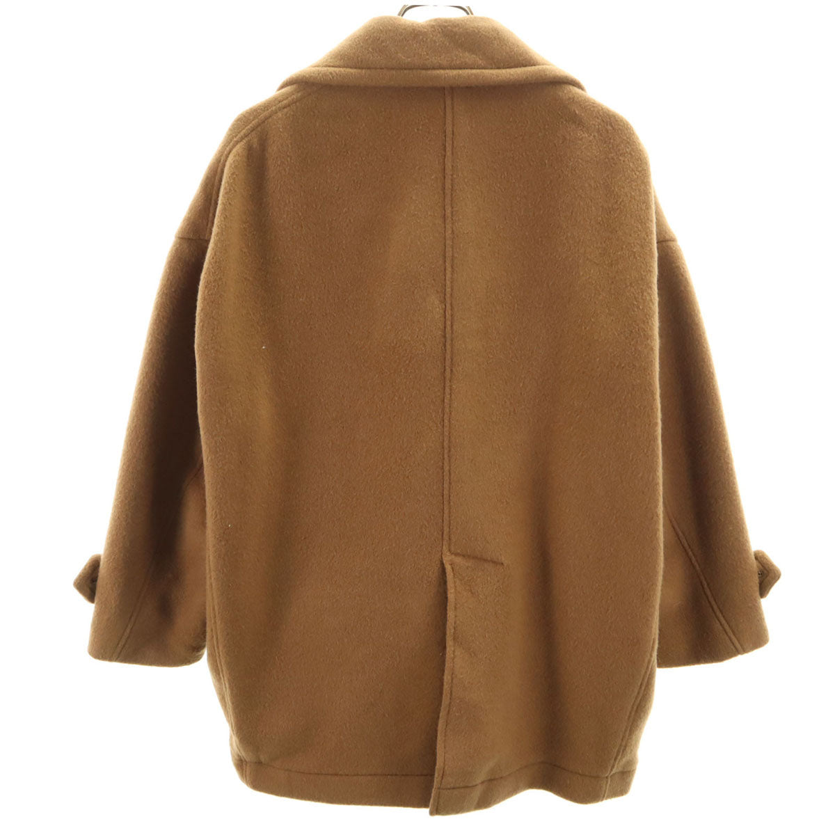 suadeo スアデオ 日本製 ウールブレンド ピーコート 36 キャメル レディース