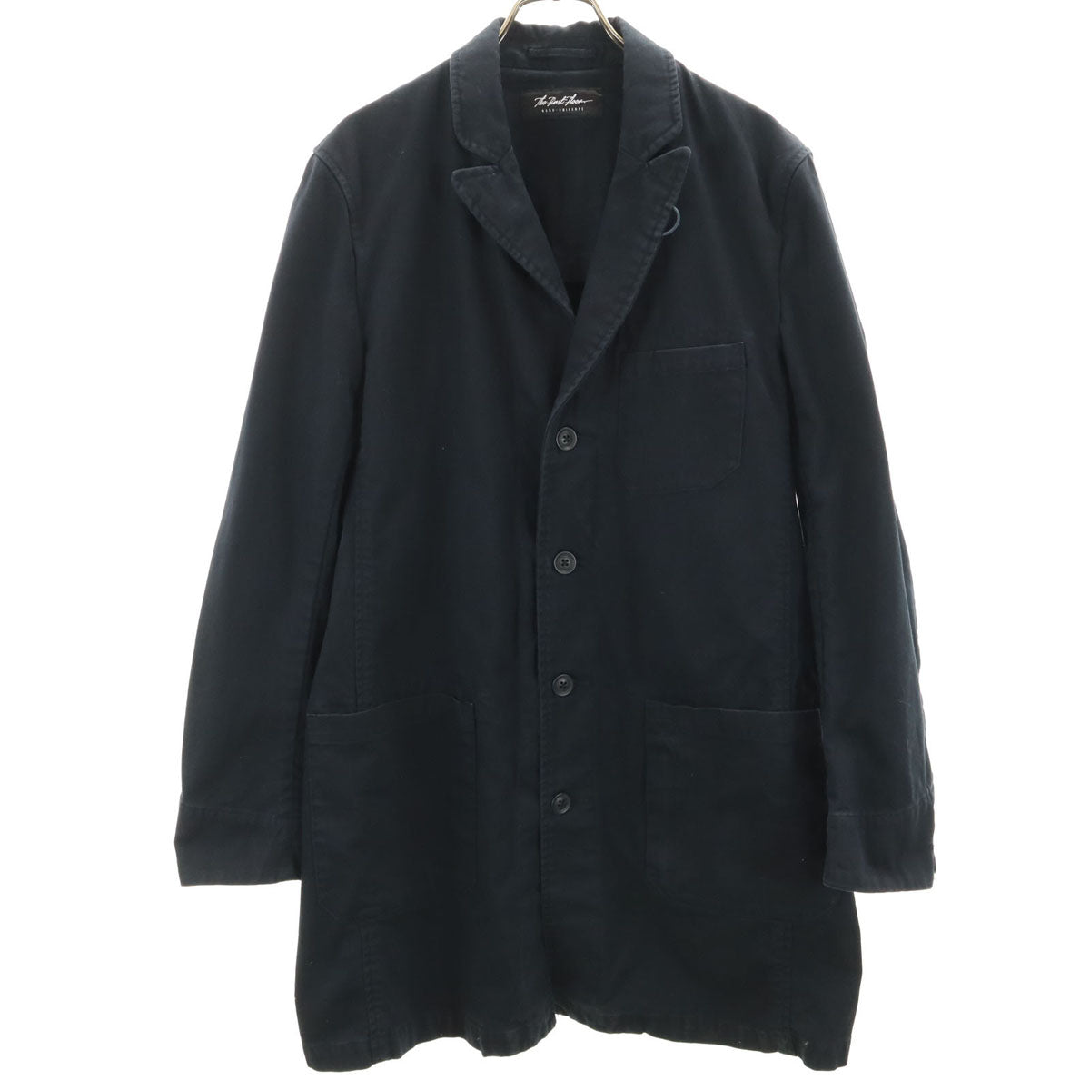 nano universe the first floor ナノユニバース ザファーストフロア チェスターコート L 濃紺 メンズ