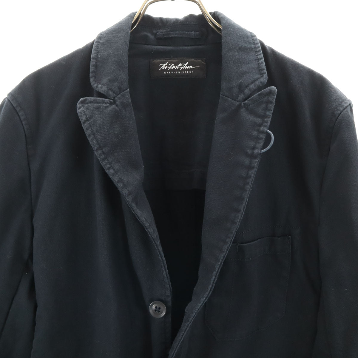 nano universe the first floor ナノユニバース ザファーストフロア チェスターコート L 濃紺 メンズ