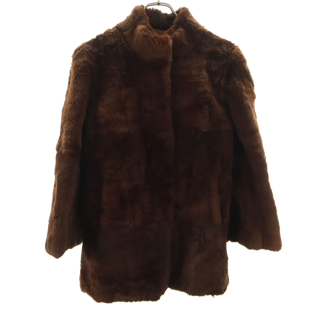 毛皮コート ブラウン レディース