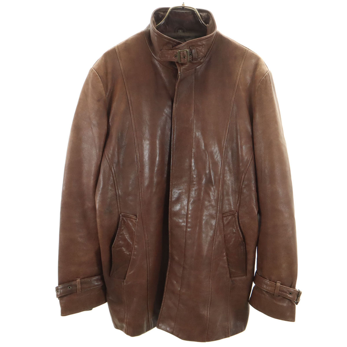 WIND ARMOR ウィンドアーマー レザージャケット L ブラウン メンズ