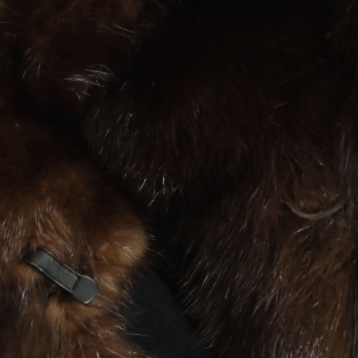 美品 EMBA エンバ 日本製 毛皮コート 11-66 ブラウン レディース