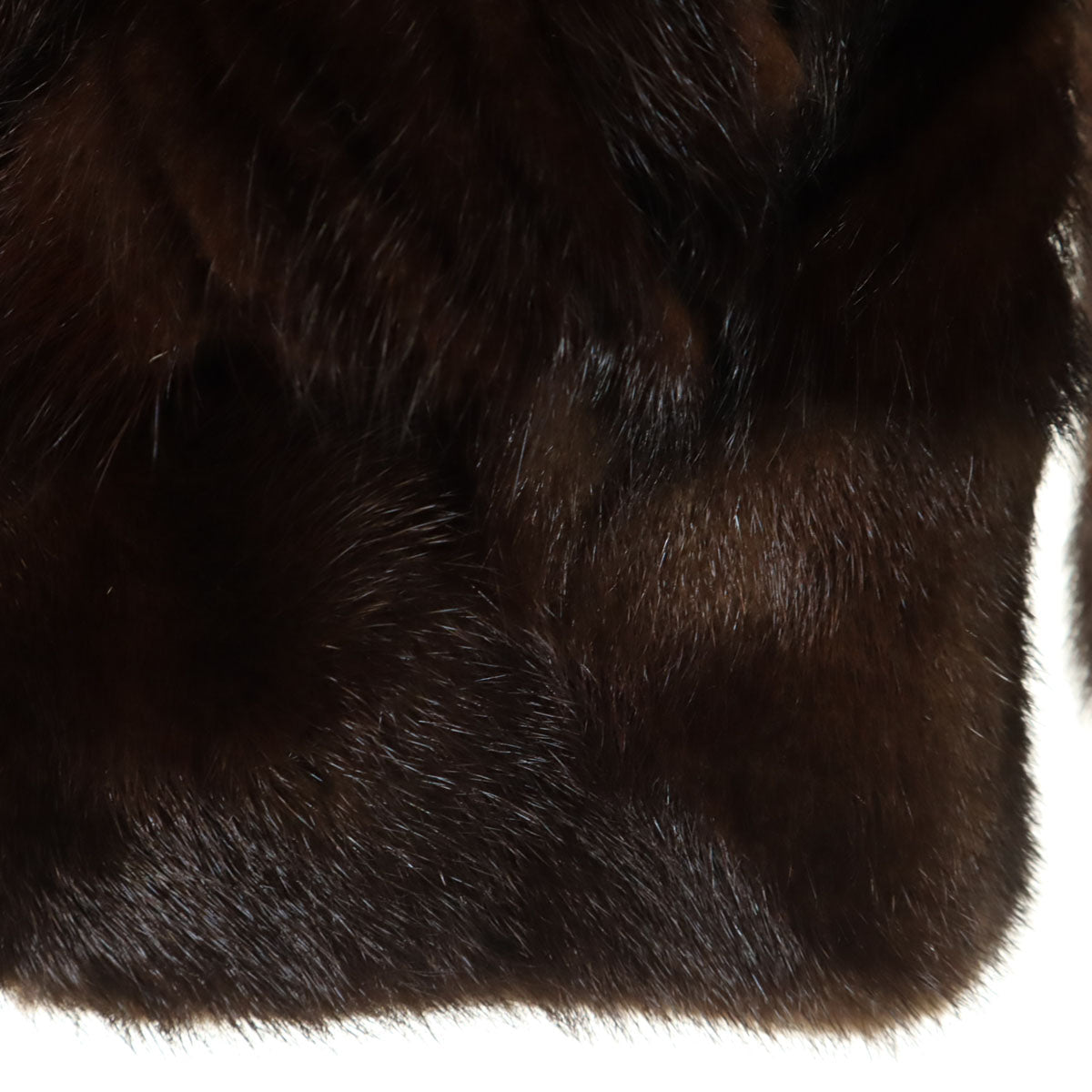 美品 EMBA エンバ 日本製 毛皮コート 11-66 ブラウン レディース