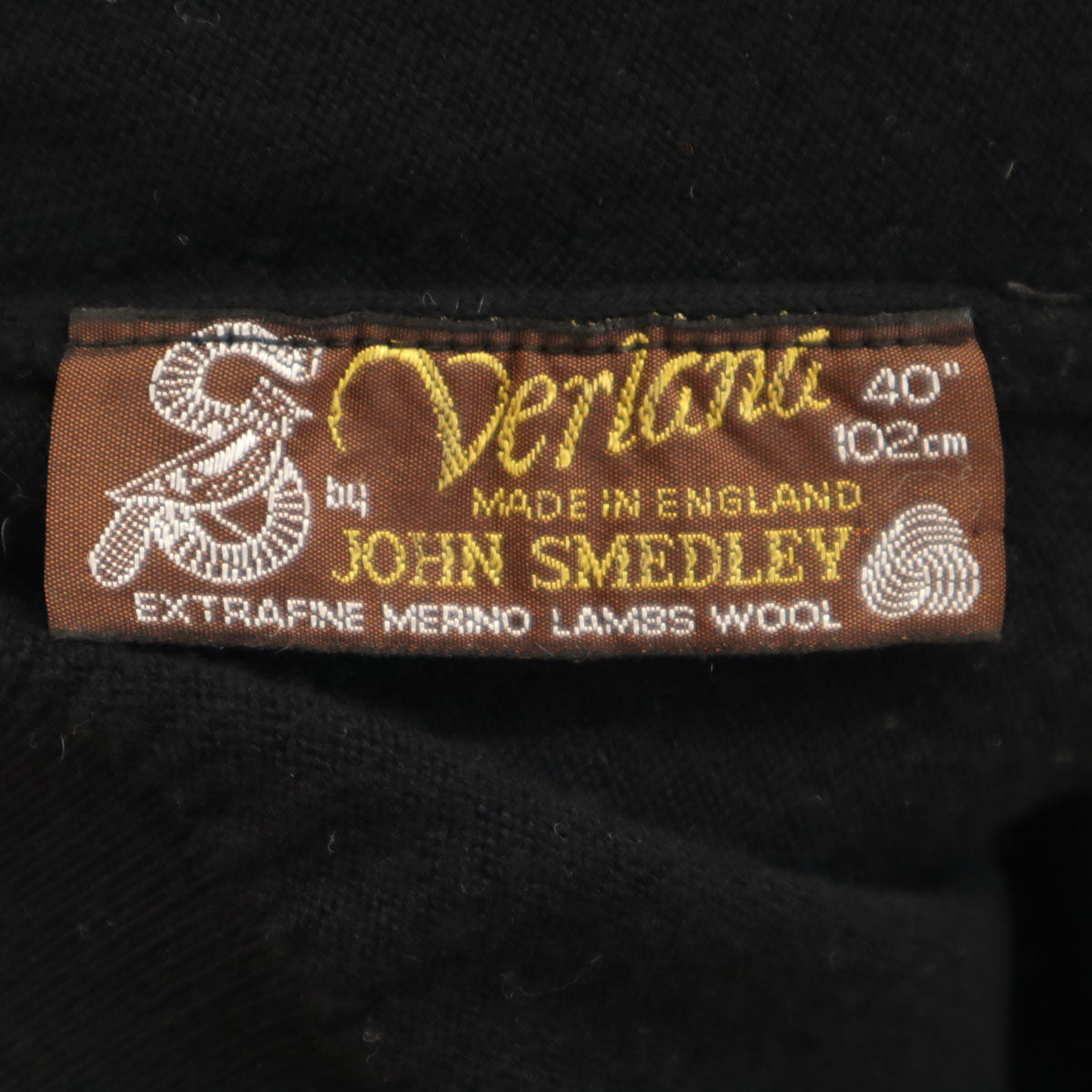 JOHN SMEDLEY ジョンスメドレー 80s イングランド製 オールド 長袖 タートルネック ニット 40 ブラック セーター メンズ