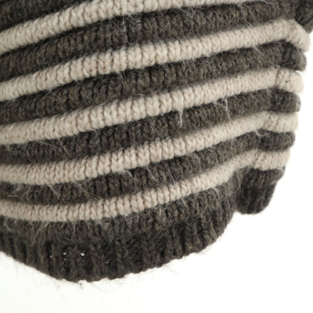 DIESEL ディーゼル イタリア製 ボーダー柄 タートルネック ニット ポンチョ S グレー レディース