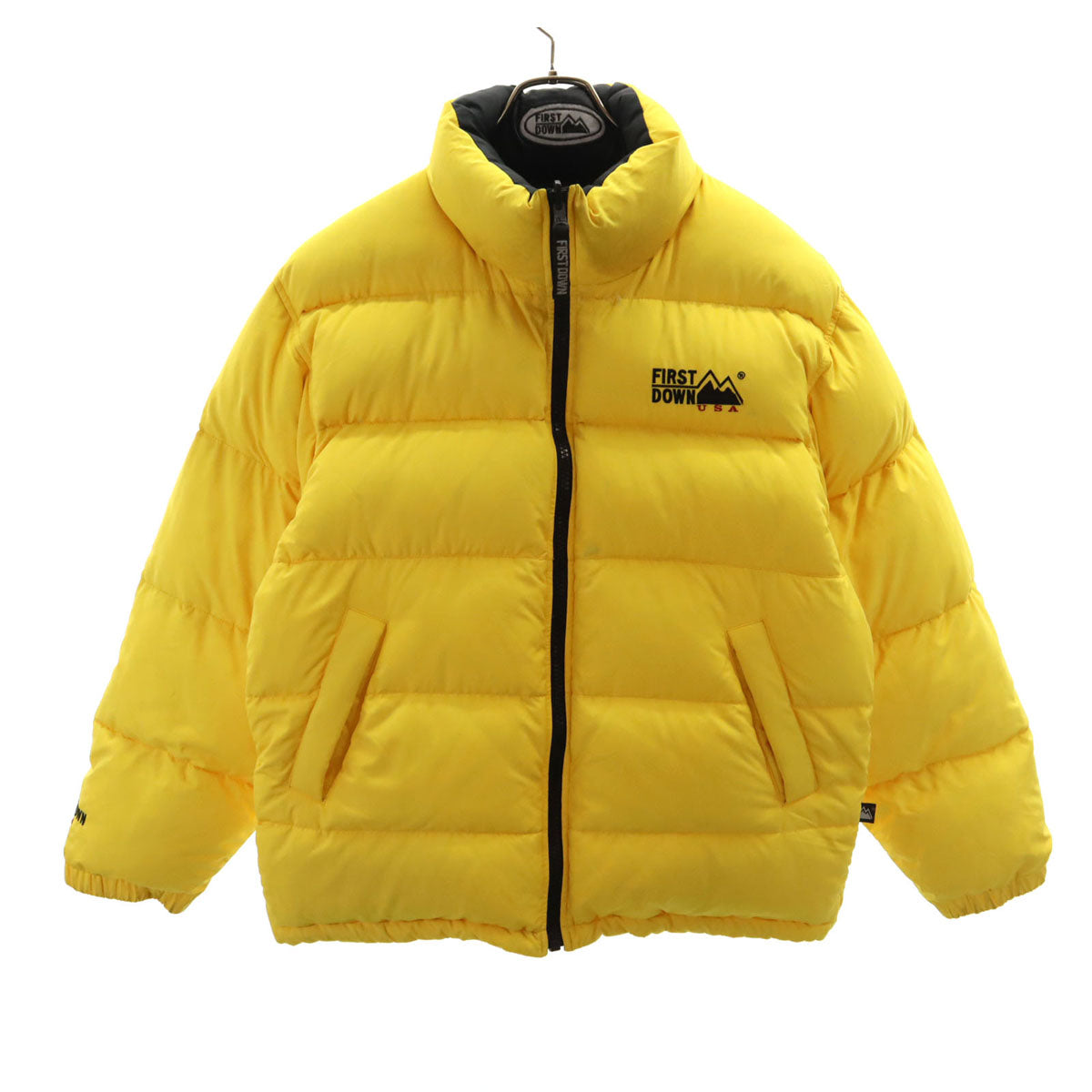 FIRSTDOWN ファーストダウン リバーシブル ダウンジャケット M ブラック メンズ