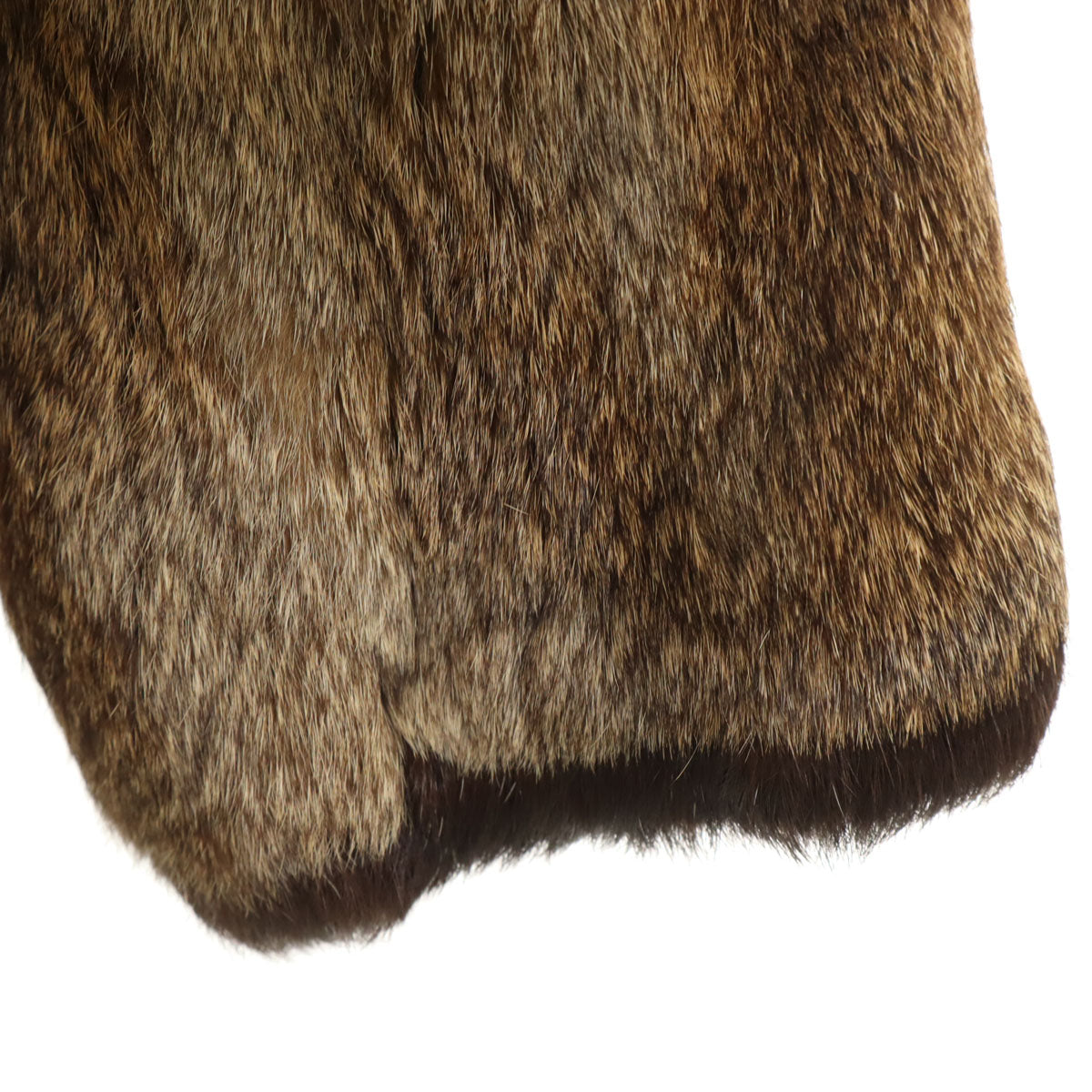 毛皮コート ブラウン レディース