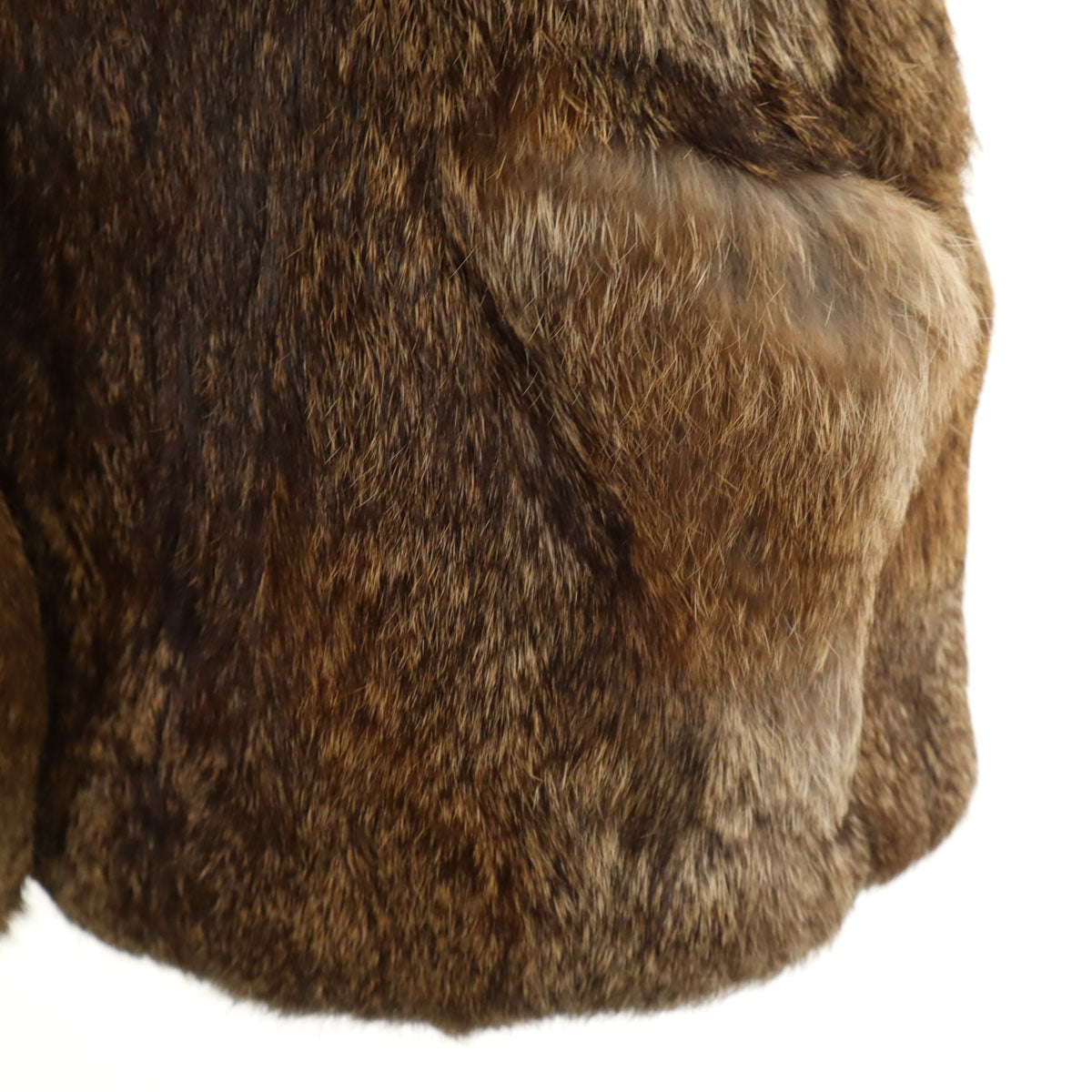 毛皮コート ブラウン レディース