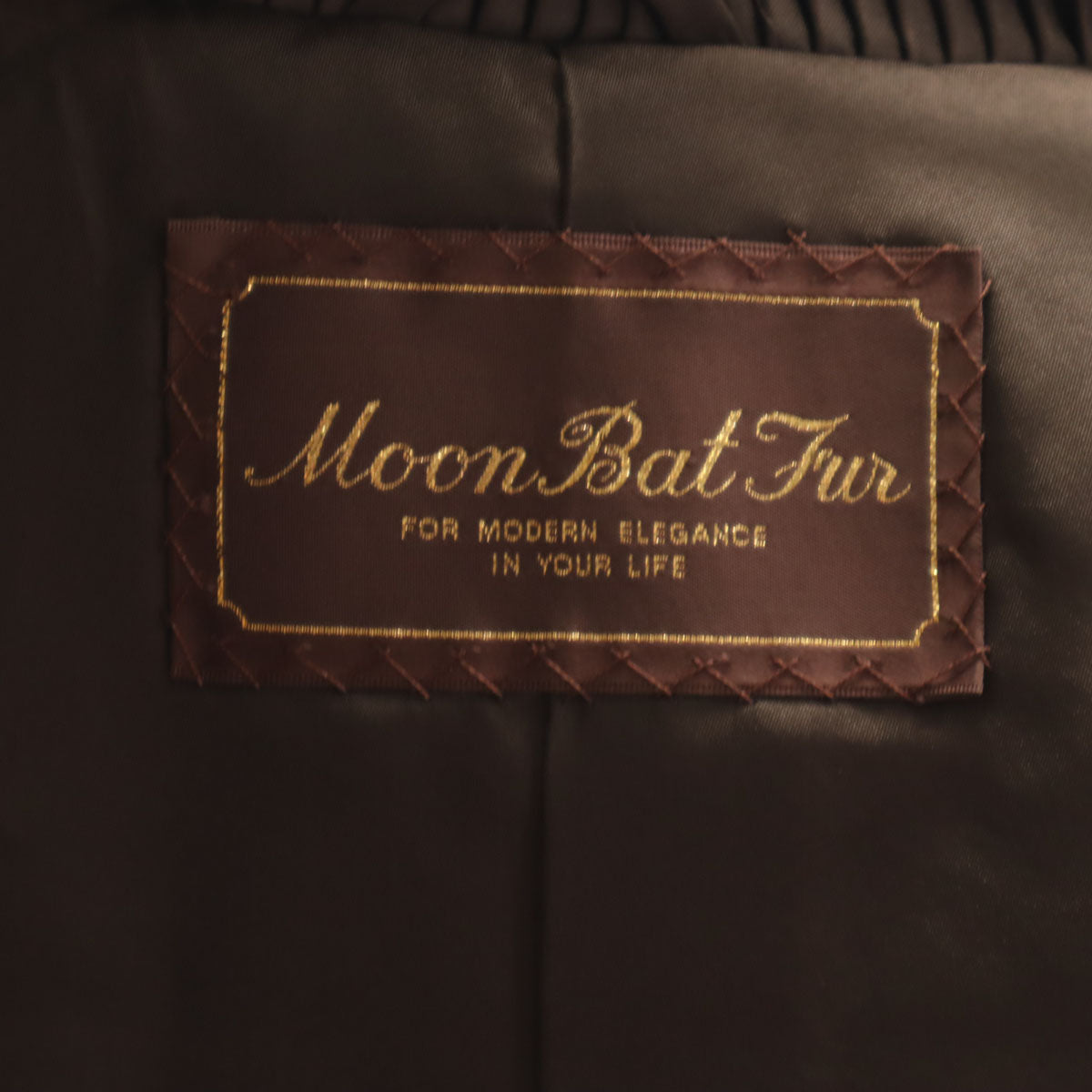 美品 Moon Bat Fur ムーンバットファー 毛皮コート 9 ブラウン レディース