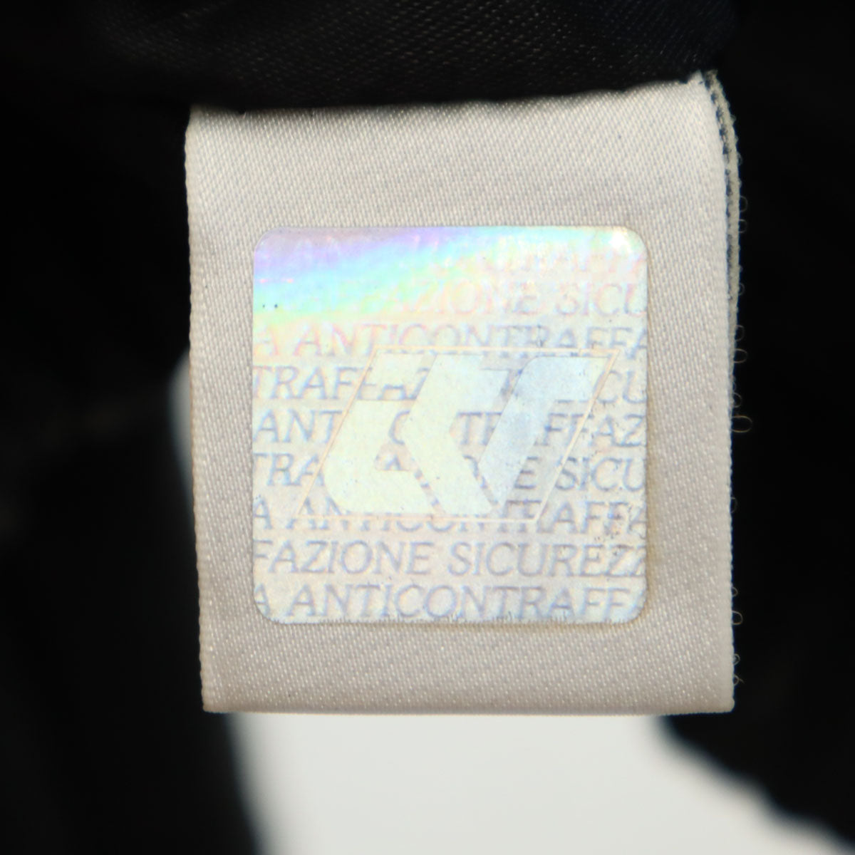 VERSACE JEANS COUTURE ヴェルサーチ ジーンズ クチュール イタリア製 コーティング加工 中綿ジャケット M ブラック レディース