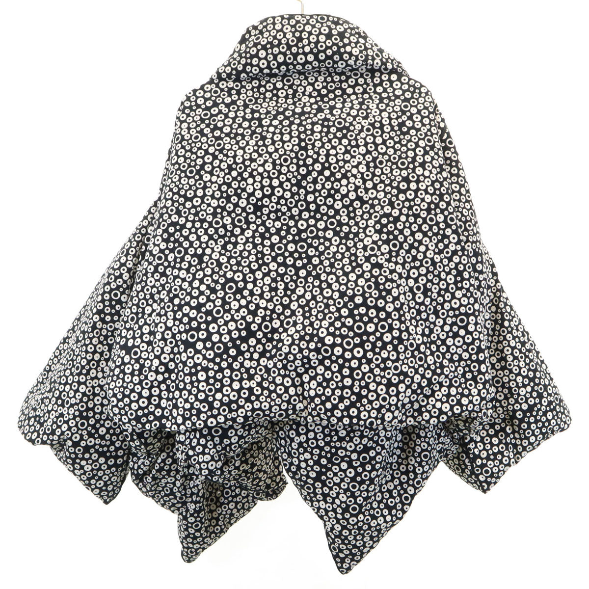 MONCLER モンクレール 10 CORSO COMO ディエチ コルソコモ コラボ イタリア製 サークル柄 2WAY ダウンジャケット ブラック バッグ付き レディース