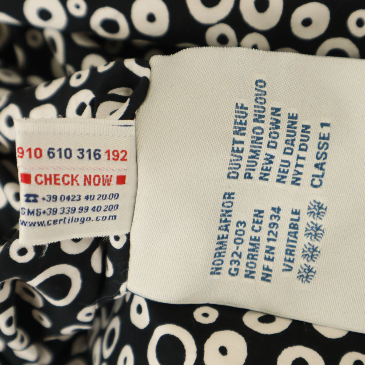 MONCLER モンクレール 10 CORSO COMO ディエチ コルソコモ コラボ イタリア製 サークル柄 2WAY ダウンジャケット ブラック バッグ付き レディース