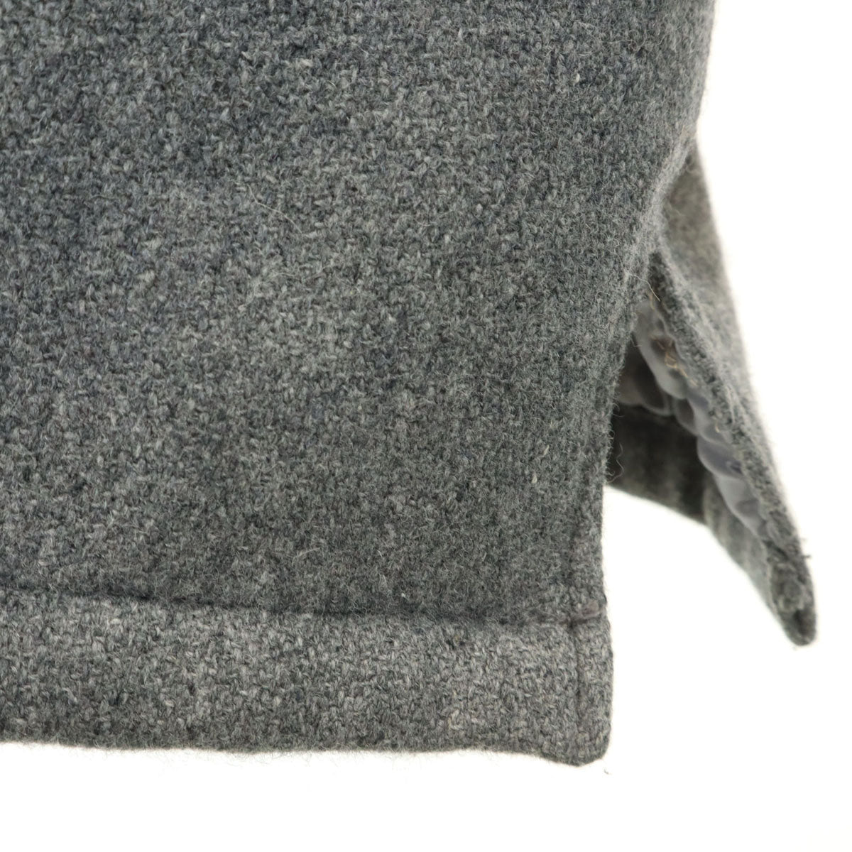 HAI SPORTING GEAR ハイスポーティングギア 牛革レザー切替 スタジャン M グレー イッセイミヤケ メンズ