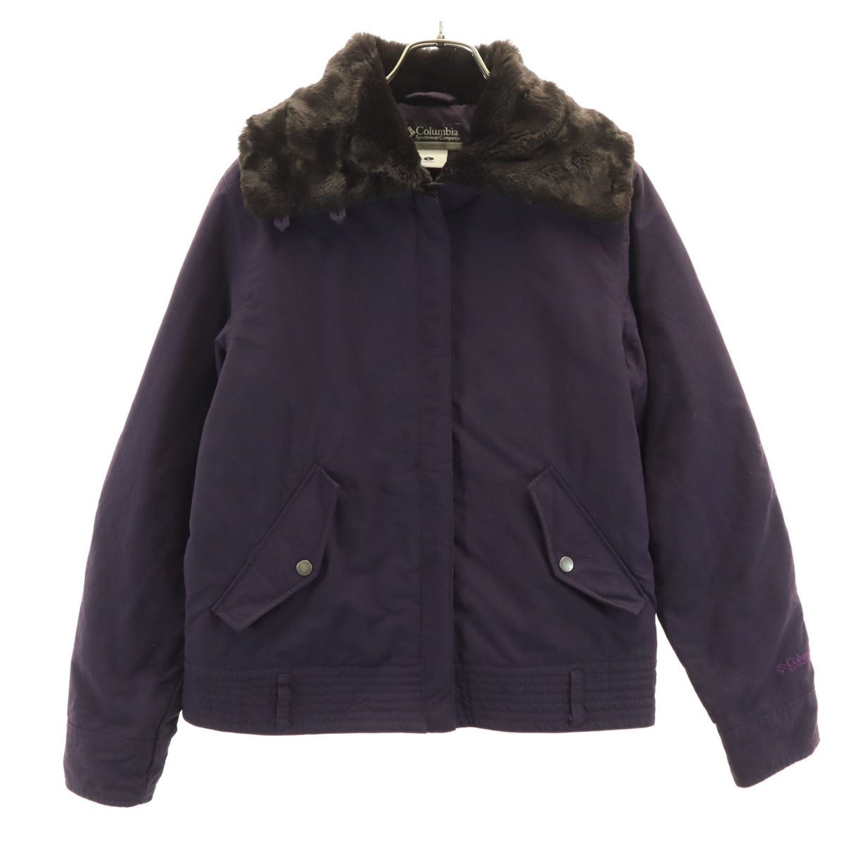 Columbia コロンビア 中綿ジャケット L パープル アウトドア レディース