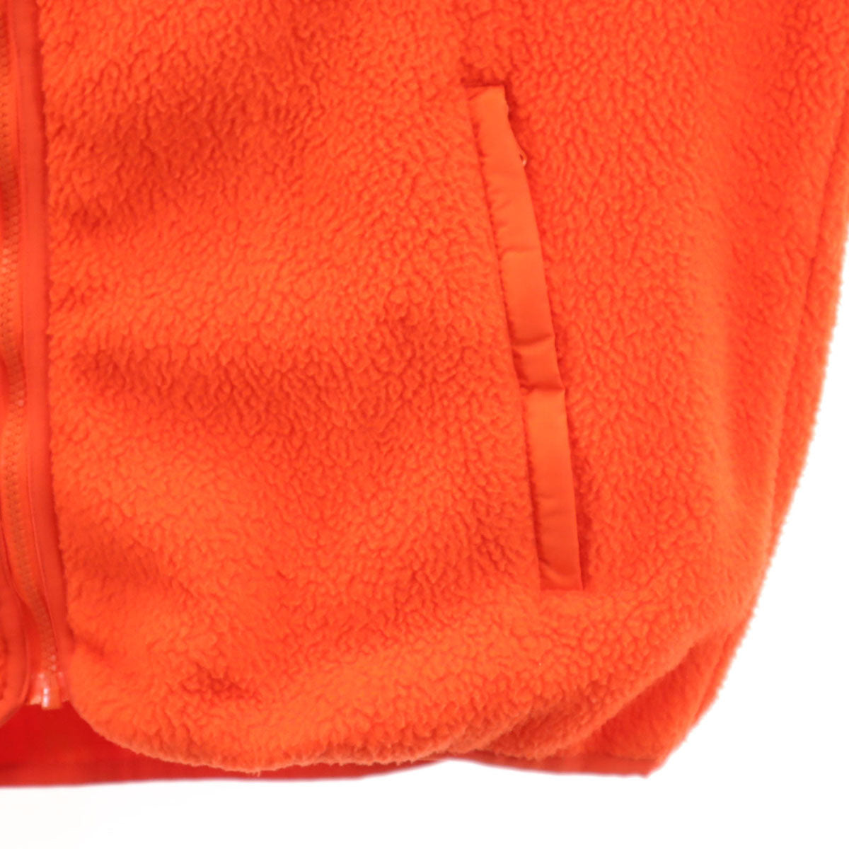 adidas アディダス トレフォイルロゴ フリースジャケット S ネオンオレンジ メンズ