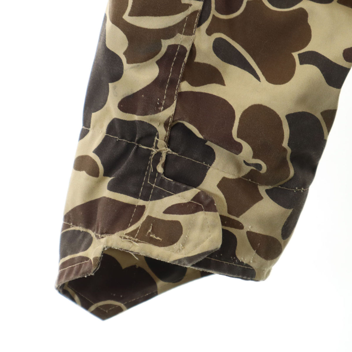 DUCK BAY 80s 90s 韓国製 オールド 総柄 ライナー付き ハンティングジャケット M ブラウン系 メンズ