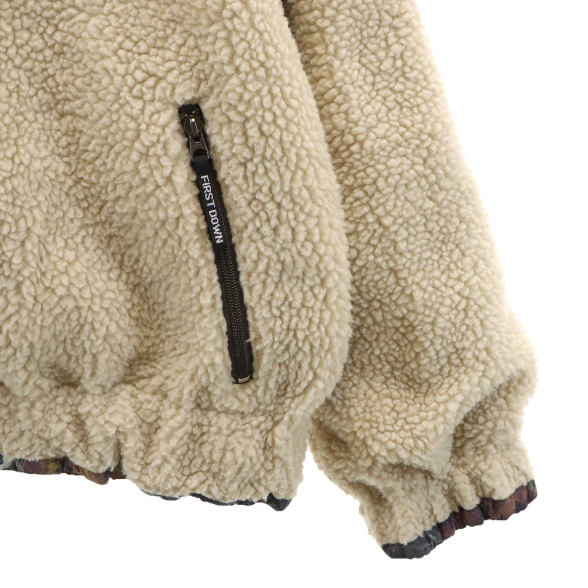 FIRSTDOWN ファーストダウン リアルツリー柄 リバーシブル ジャケット M マルチ ボア メンズ