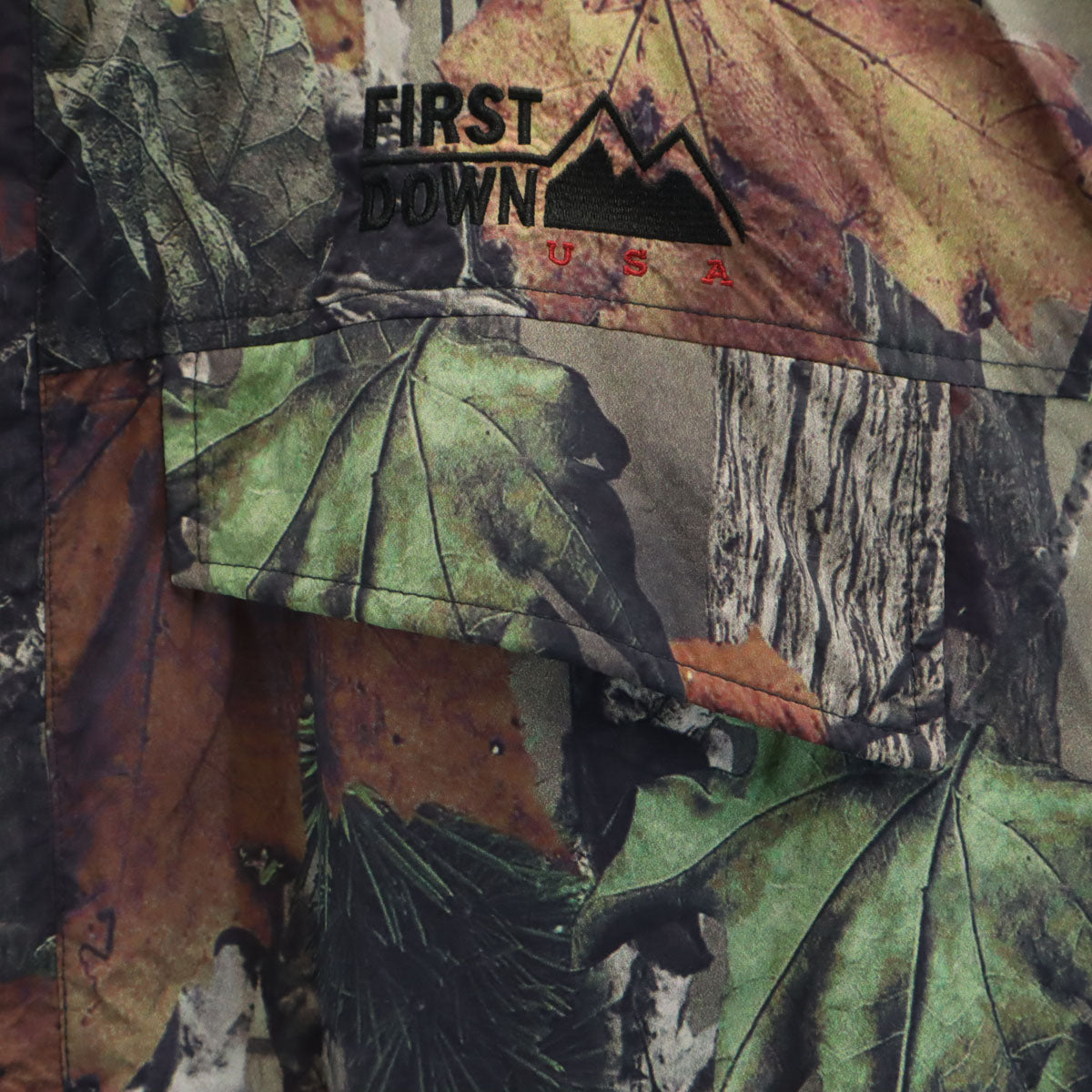 FIRSTDOWN ファーストダウン リアルツリー柄 リバーシブル ジャケット M マルチ ボア メンズ