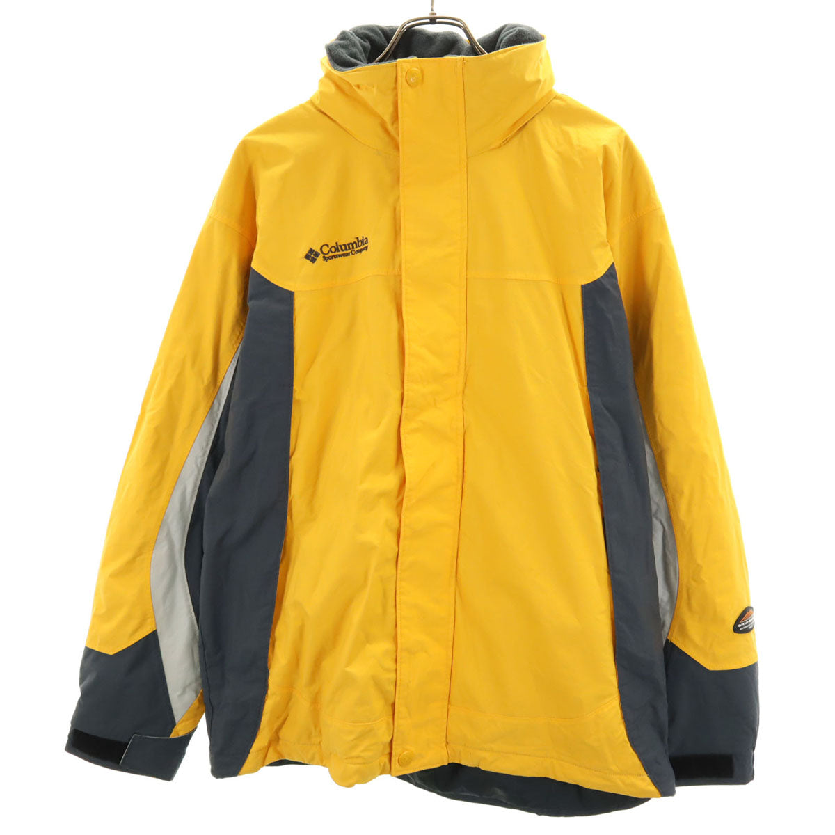 Columbia コロンビア ナイロンジャケット M イエロー 裏フリース アウトドア メンズ