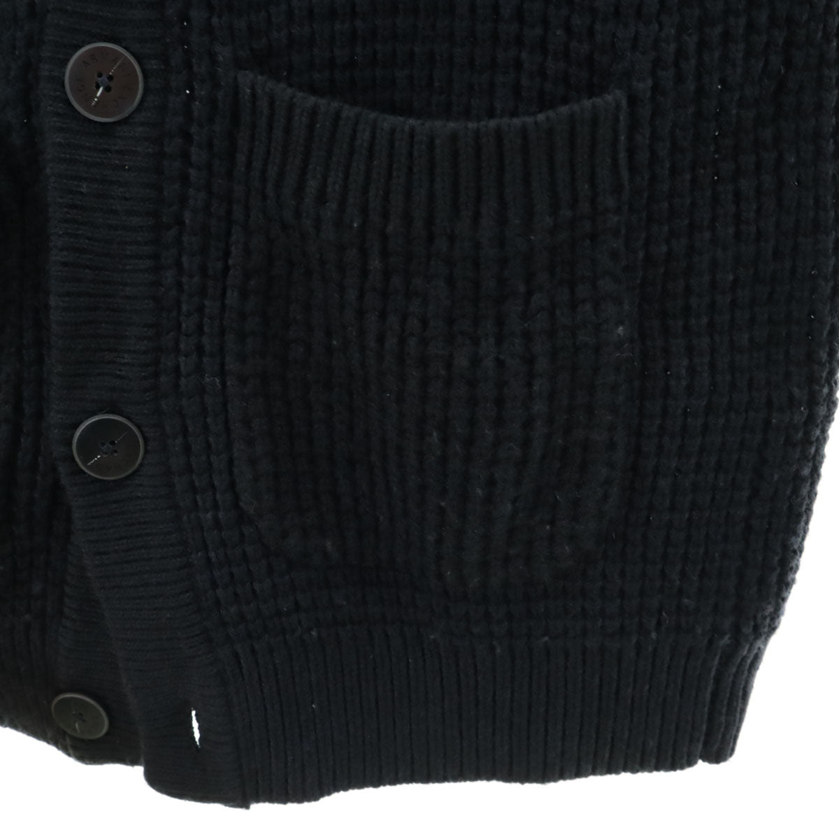 ARMANI EXCHANGE アルマーニエクスチェンジ 長袖 フーデット ニットカーディガン M ネイビー レディース