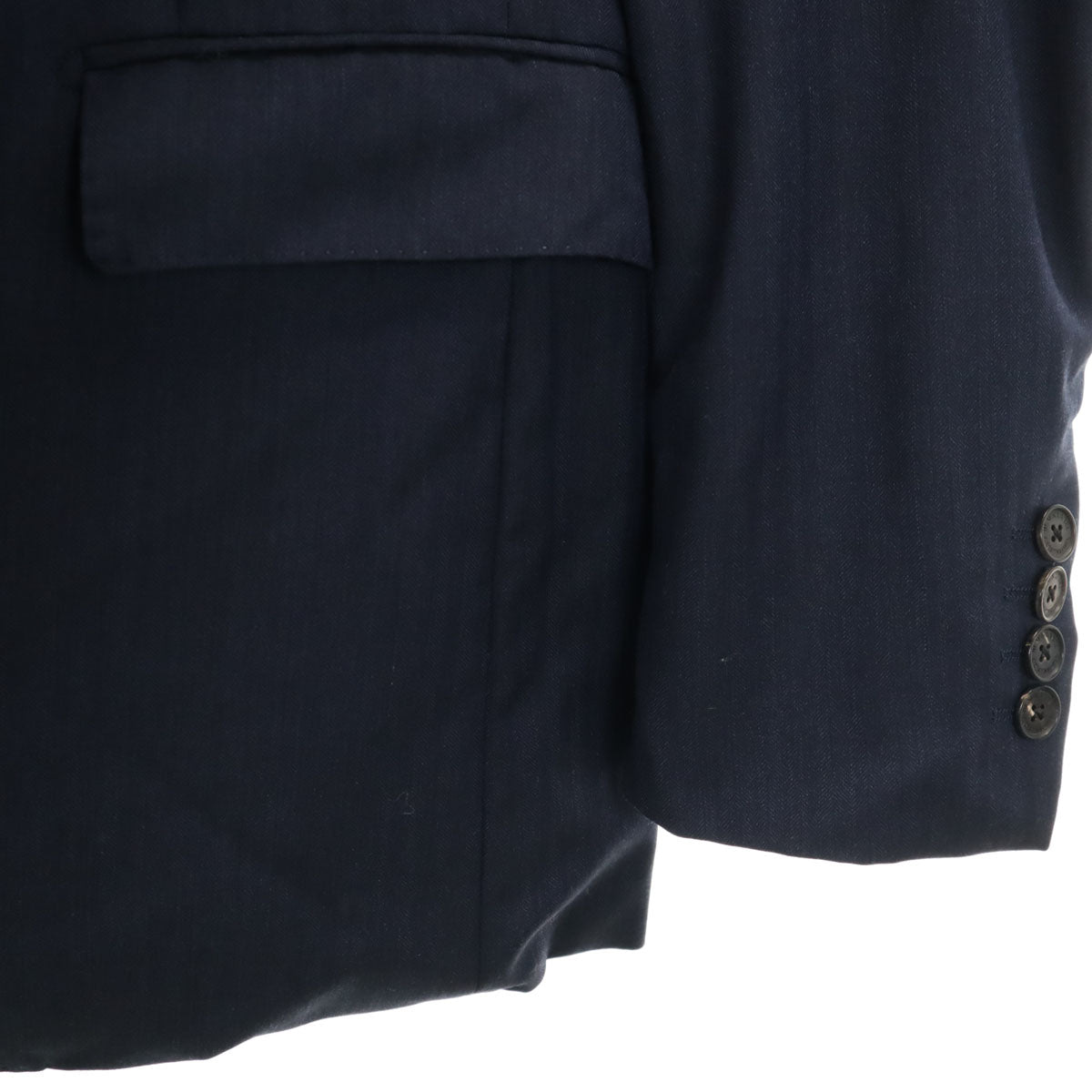 BLACK LABEL CRESTBRIDGE ブラックレーベルクレストブリッジ 日本製 ウール スーツ 上下 セットアップ 42L ネイビー 三陽商会 メンズ