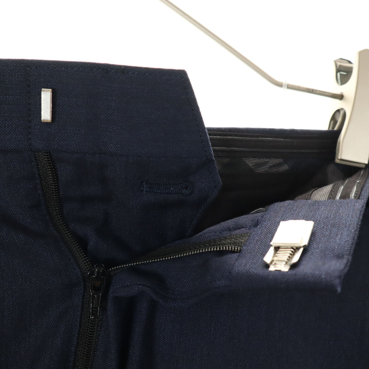 BLACK LABEL CRESTBRIDGE ブラックレーベルクレストブリッジ 日本製 ウール スーツ 上下 セットアップ 42L ネイビー 三陽商会 メンズ