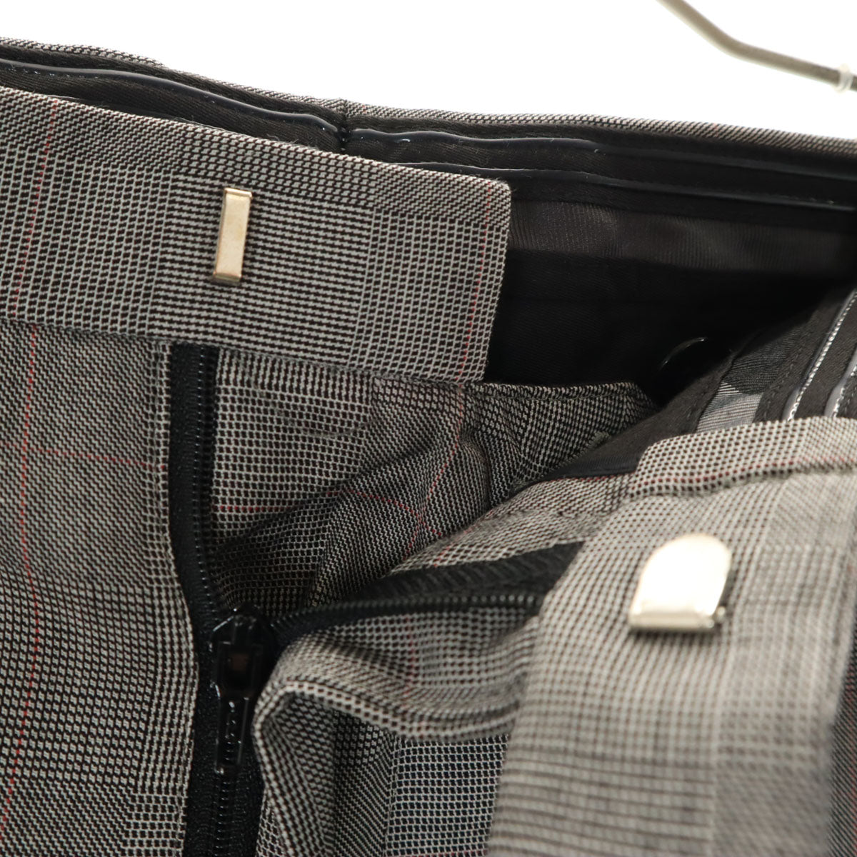 BLACK LABEL CRESTBRIDGE ブラックレーベルクレストブリッジ 日本製 ウール チェック柄 スーツ 上下 セットアップ 40L グレー 三陽商会 メンズ