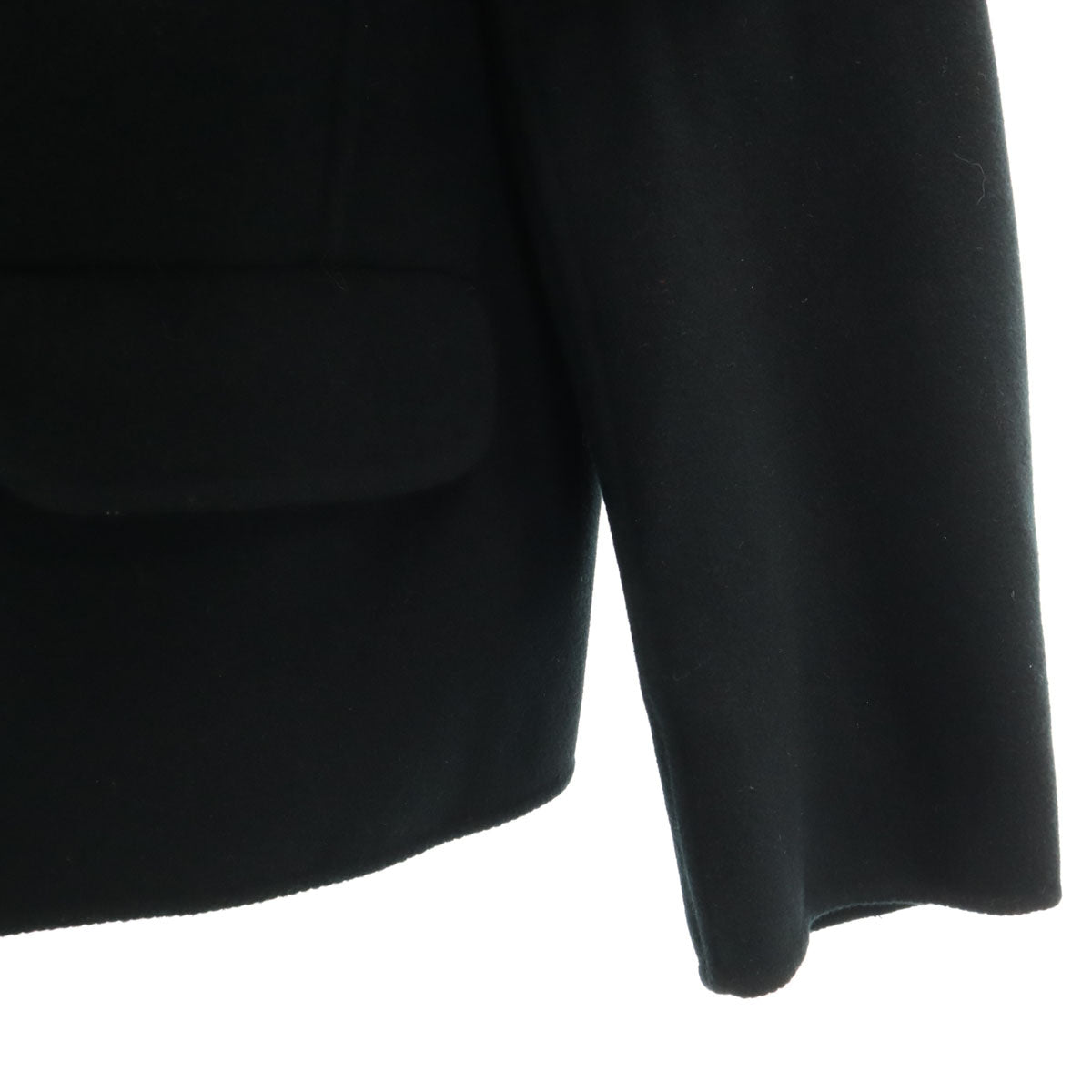 未使用 UNIQLO +J ユニクロ プラスジェイ ダブルフェイス ノーカラー ジャケット 上下 セットアップ S/64 ブラック レディース