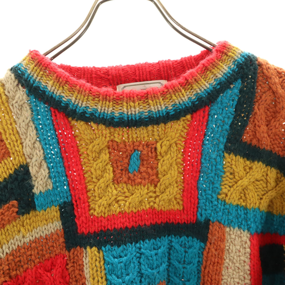 Lamatta ラマッタ 90s オールド 総柄 長袖 セーター M マルチ ニット メンズ