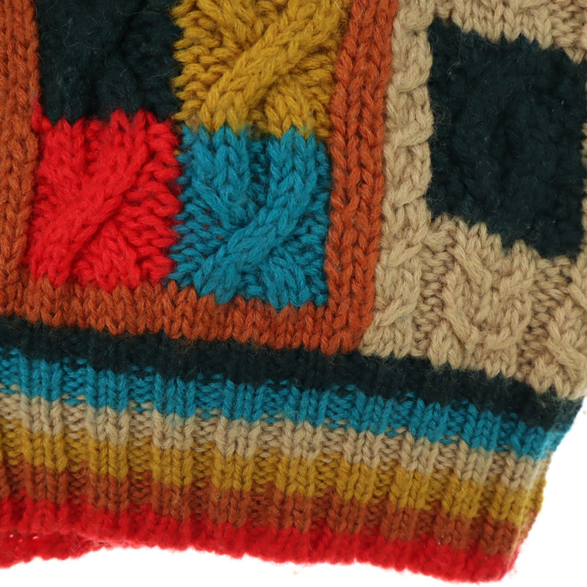 Lamatta ラマッタ 90s オールド 総柄 長袖 セーター M マルチ ニット メンズ